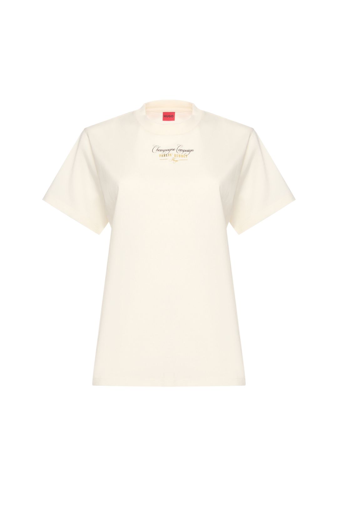 Bavlněné tričko s logem - Open White