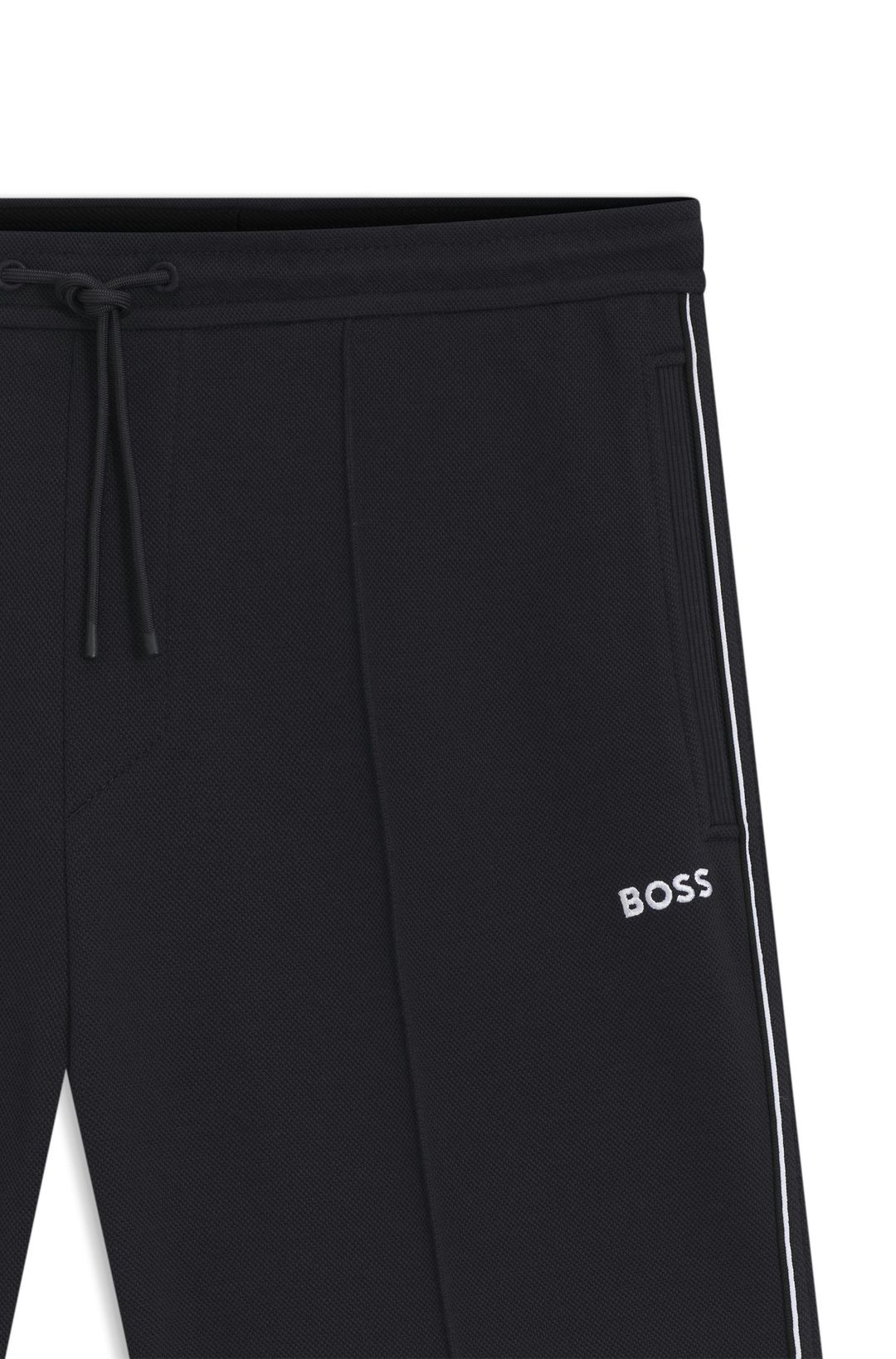 Šortky z bavlněné směsi s lemováním - Dark Blue