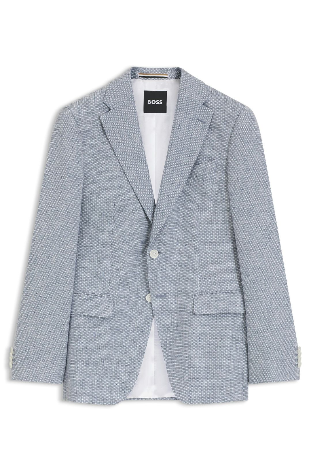 Slim fit sako s pepitovým vzorem - Open Blue