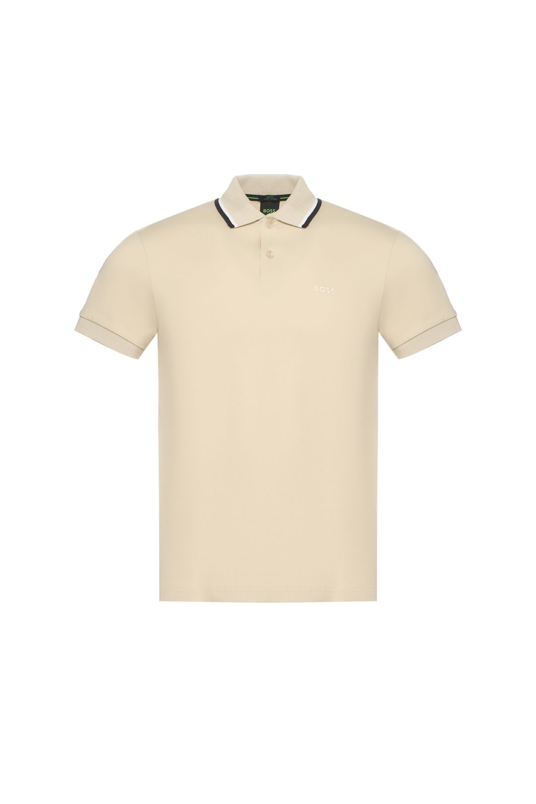 Polotričko Paddy slim fit z interlockové bavlny - Light Beige