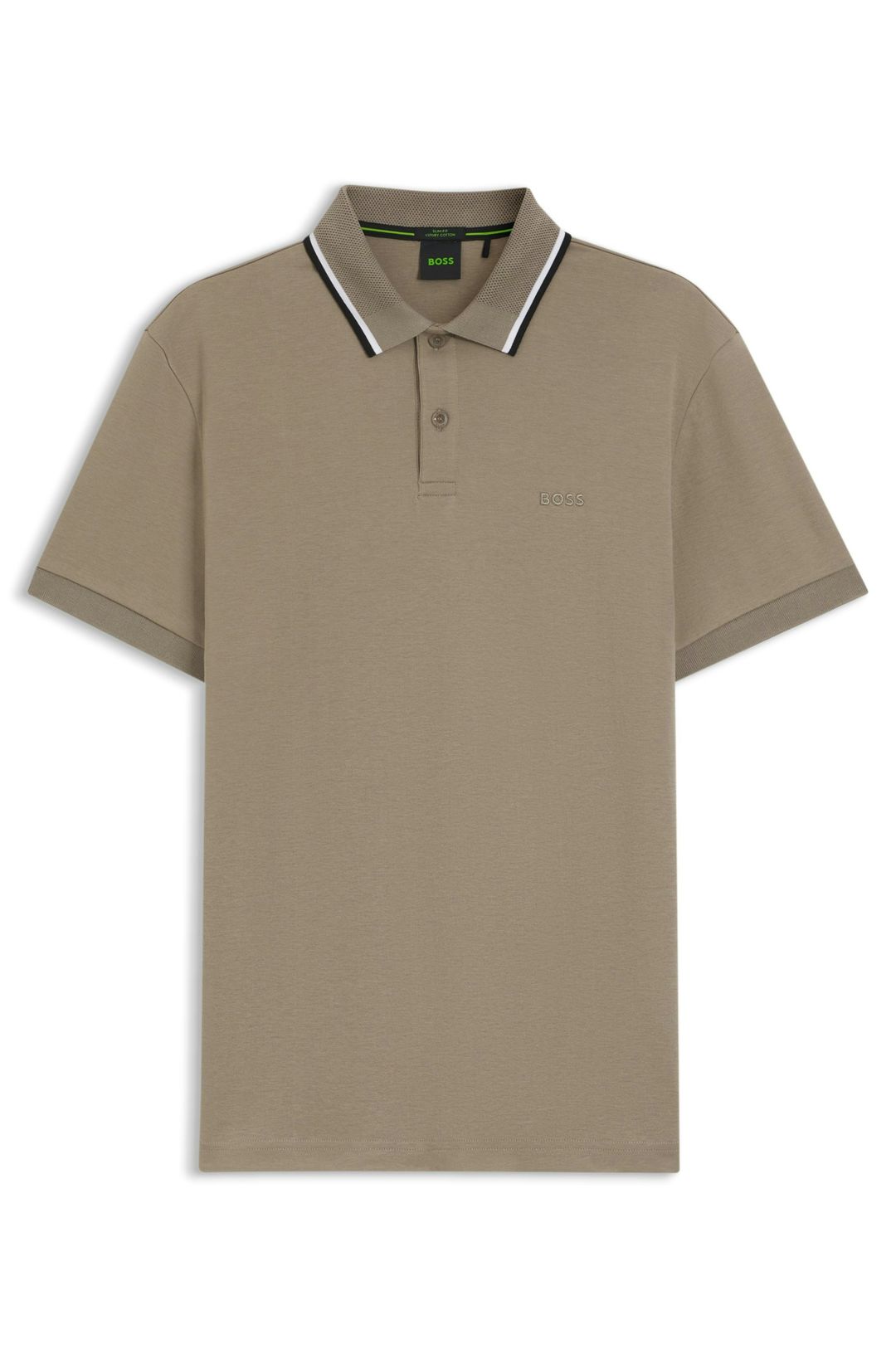 Polotričko Paddy slim fit z interlockové bavlny - Light/Pastel Green