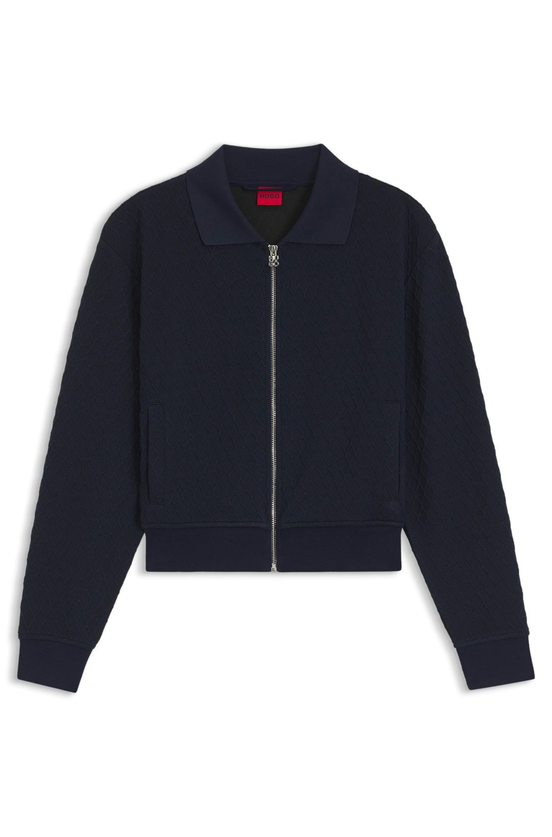 Mikina na zip s logem - Medium Blue
