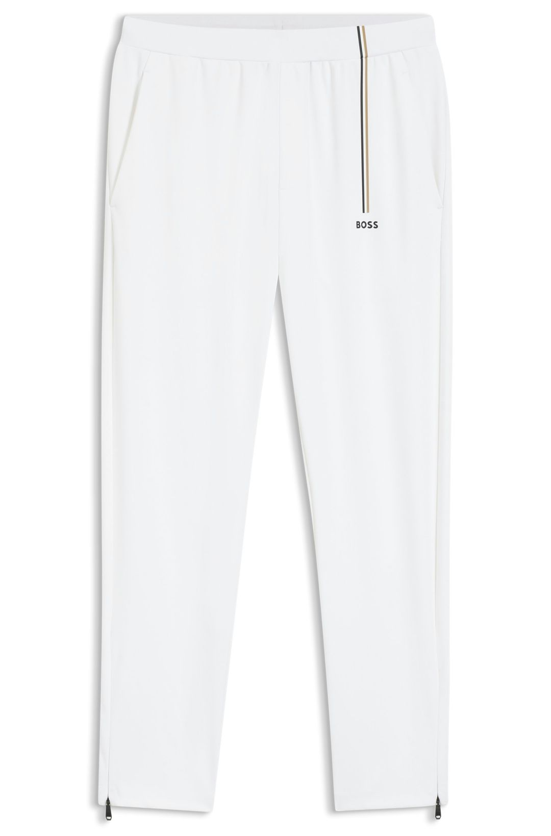 Aktivní tepláky z termoregulačního strečového gabardénu - White