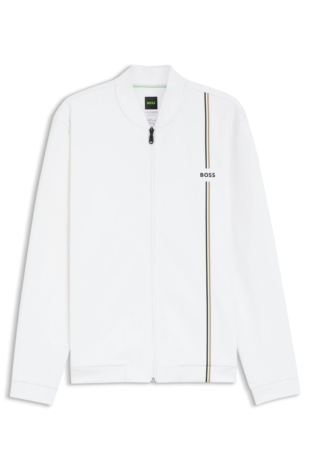 Aktivní mikina na zip s odvodem vlhkosti - White
