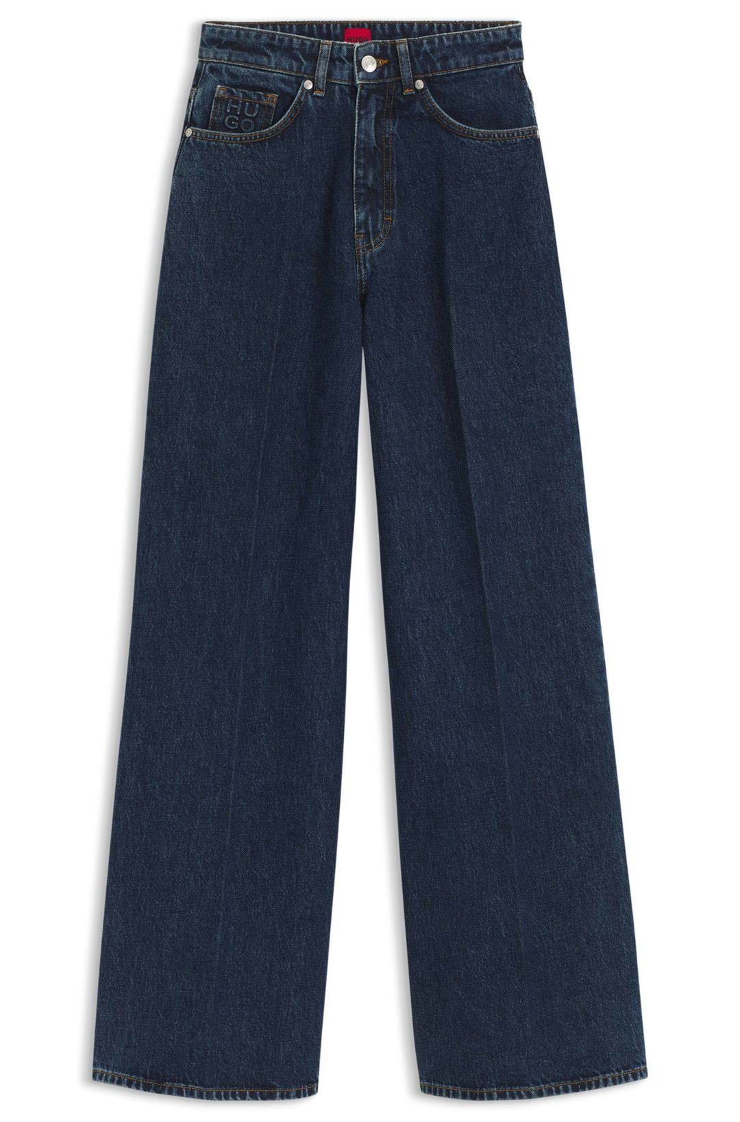 Džíny se širokými nohavicemi z modrého denimu - Navy