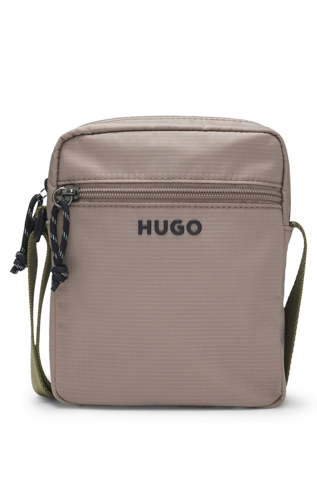 Crossbody taška s kontrastním logem - Light/Pastel Brown