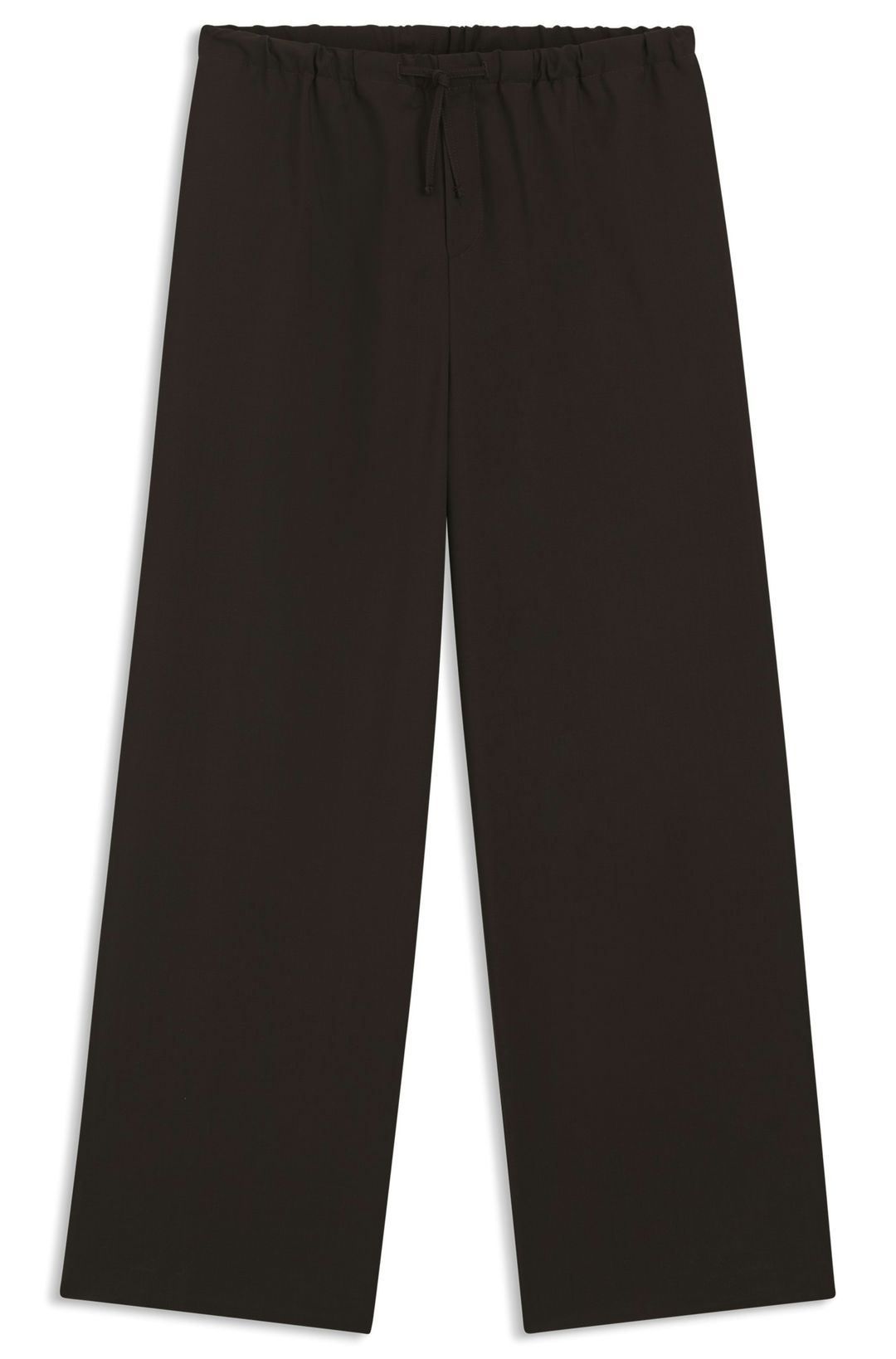 Kalhoty BOSS BY BECKHAM se stahovací šňůrkou z panenské vlny - Medium Brown