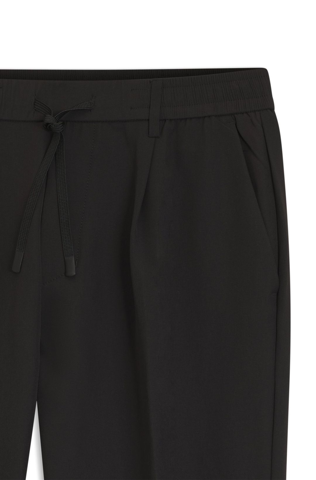 Aktivní zúžené kalhoty z voděodolné strečové tkaniny - Black