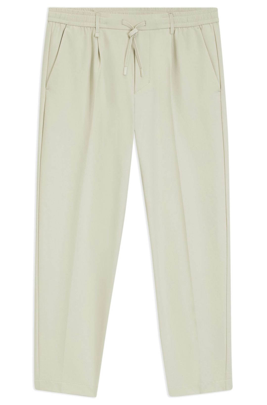 Aktivní zúžené kalhoty z voděodolné strečové tkaniny - Light Beige