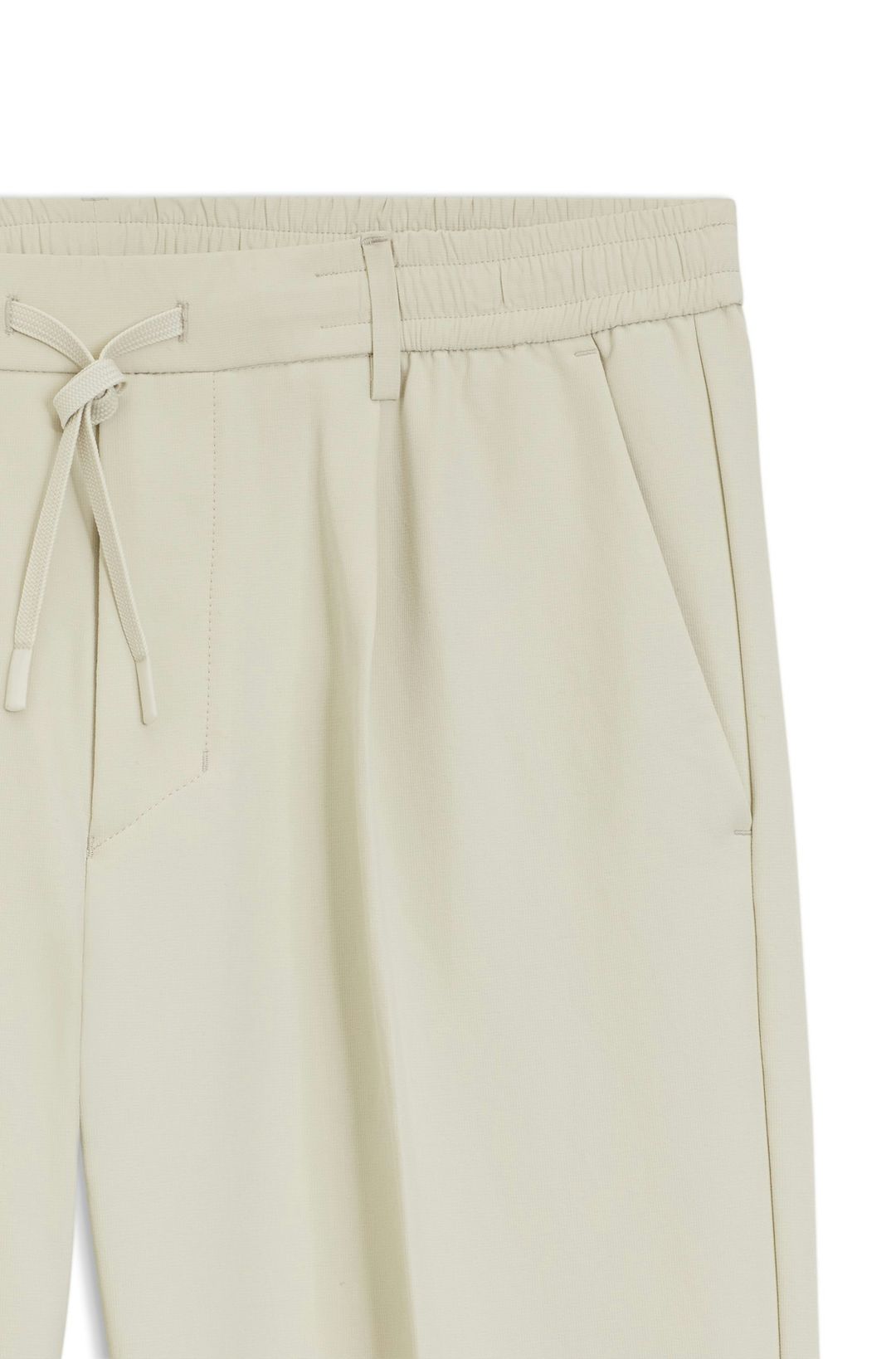Aktivní zúžené kalhoty z voděodolné strečové tkaniny - Light Beige