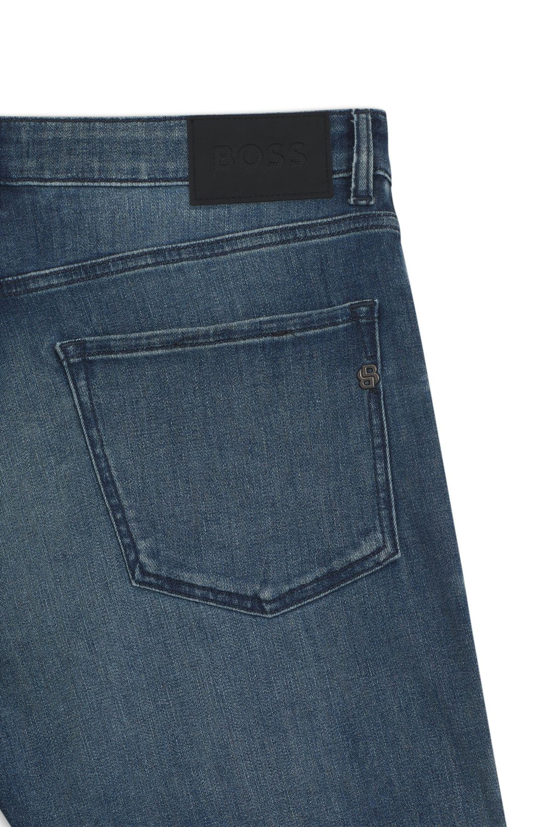 Džíny regular fit ze strečového denimu - Dark Blue