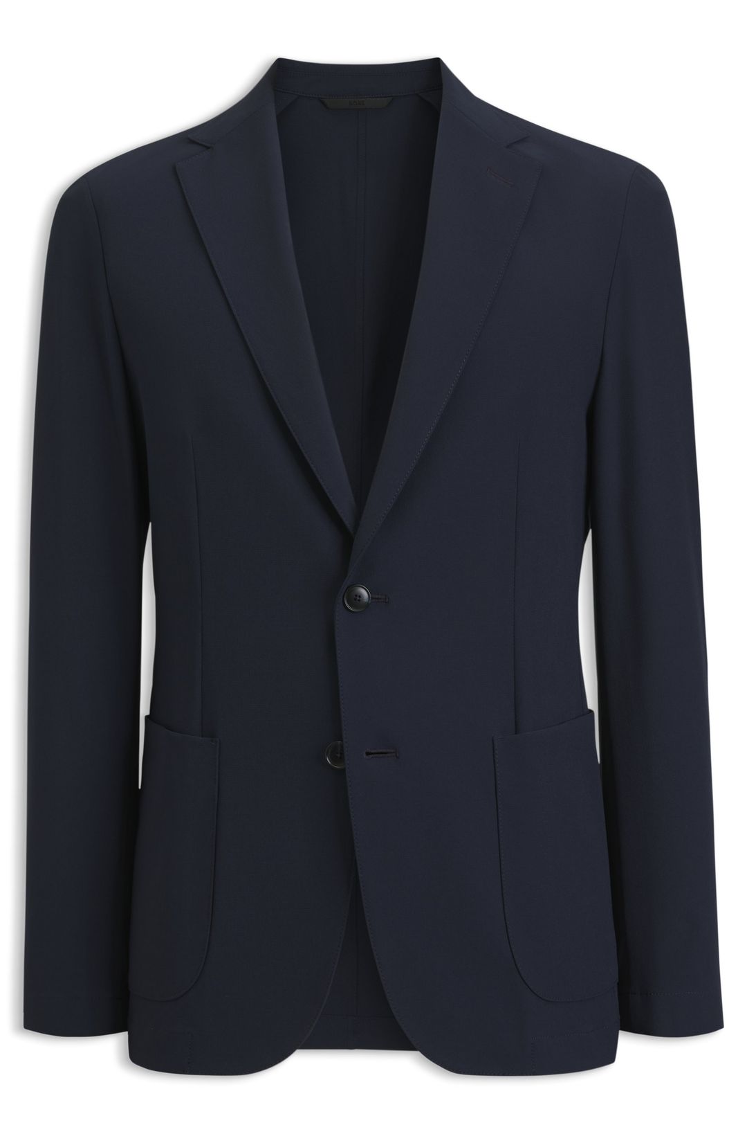 Úzký blazer z funkční strečové tkaniny - Dark Blue