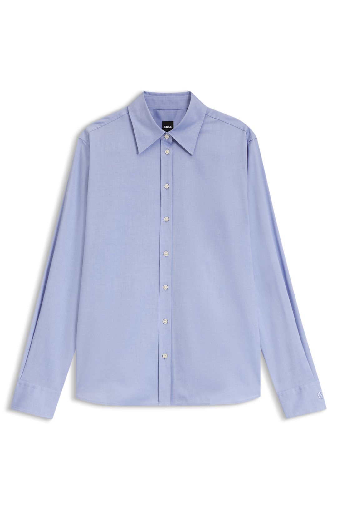 Halenka regular střihu z oxfordské bavlny - Light/Pastel Purple