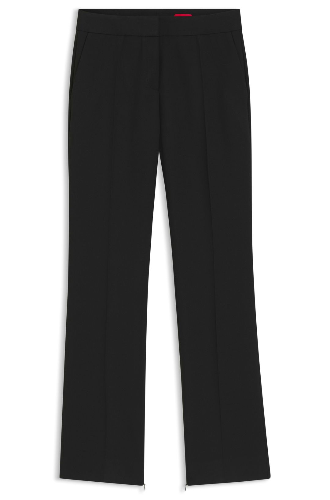 Kalhoty slim fit ze strečového kepru - Black