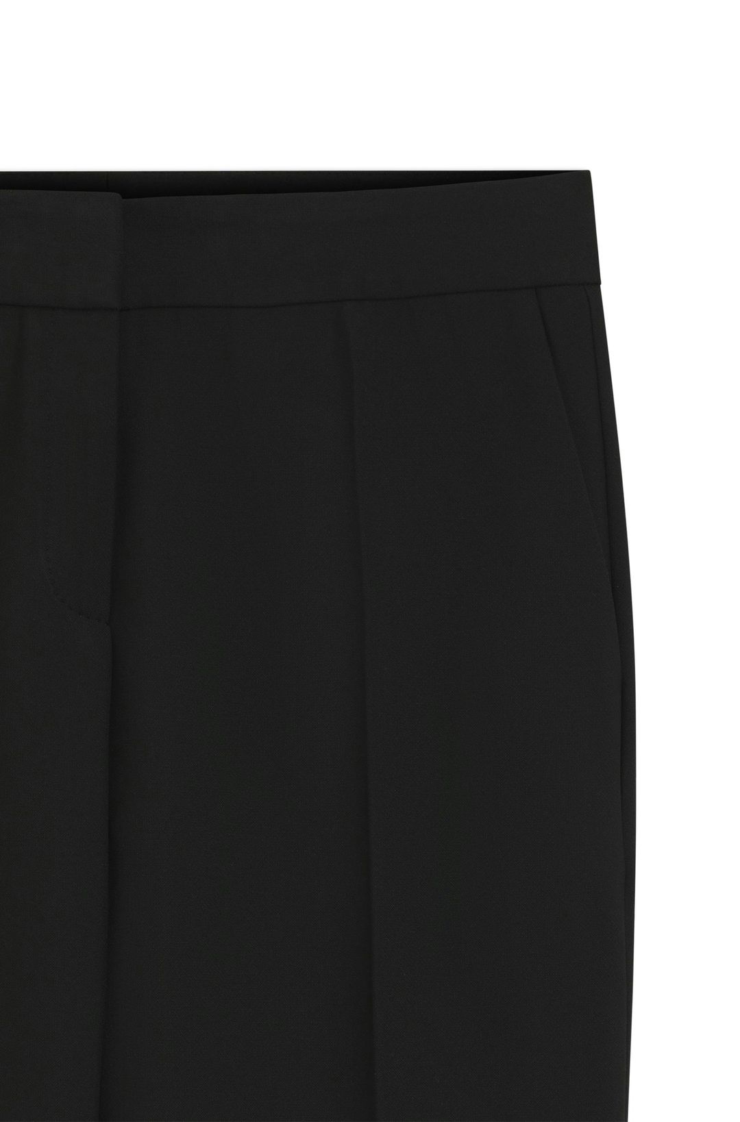 Kalhoty slim fit ze strečového kepru - Black