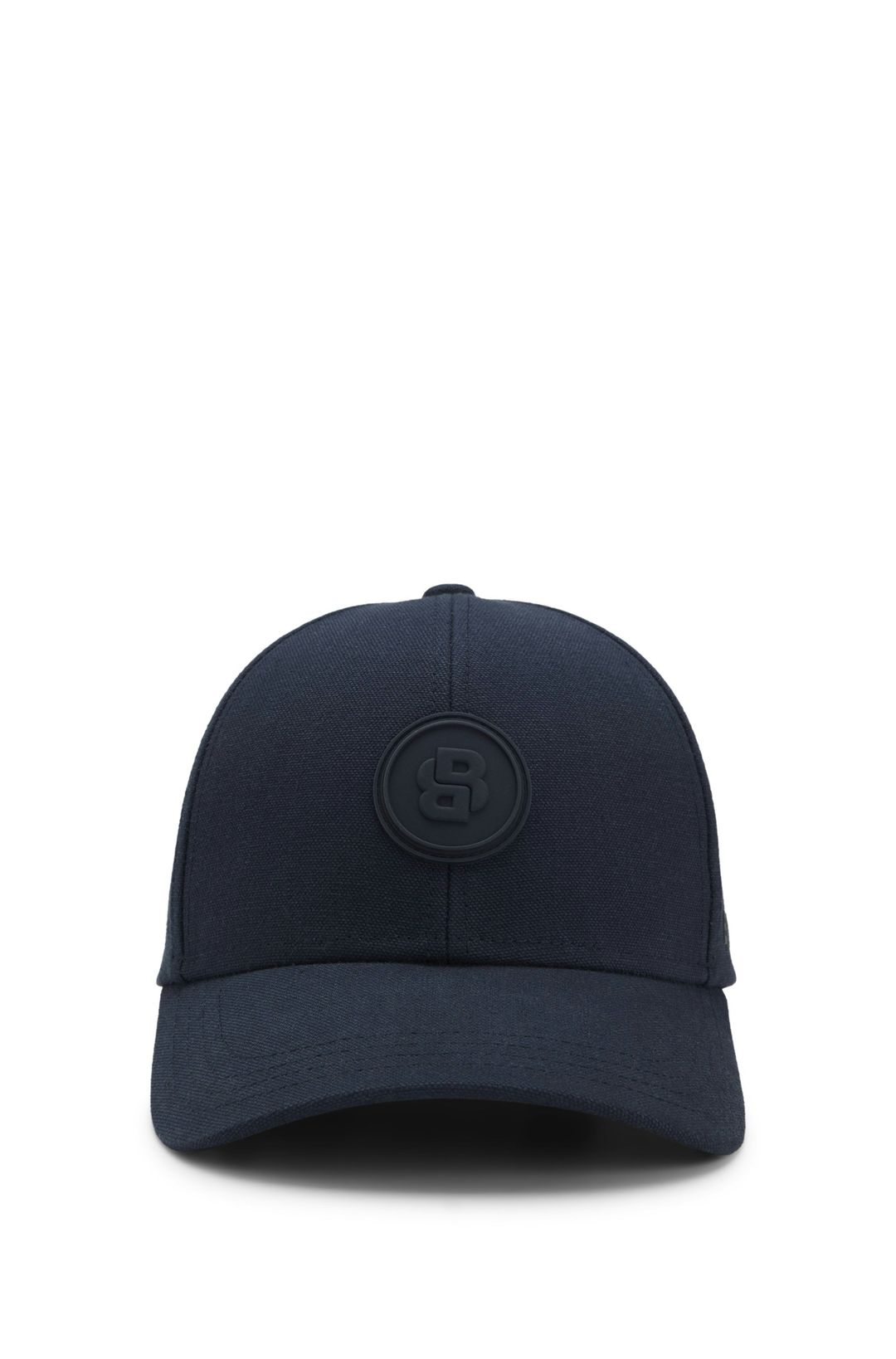 Bavlněná plátěná čepice s monogramem Double B - Dark Blue