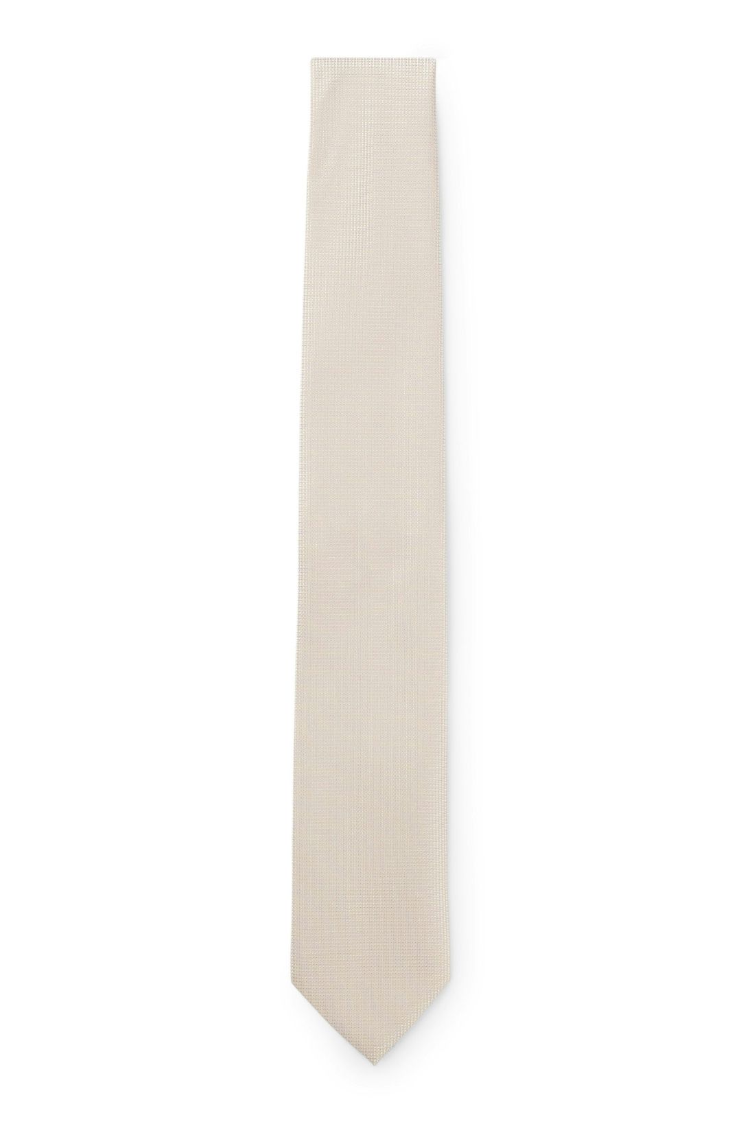 Formální kravata s žakárovým vzorem - Dark Beige