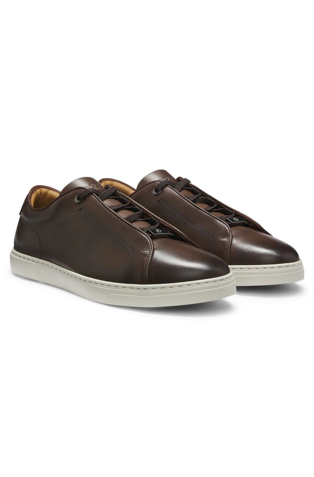 Tenisky Gary z prémiové broušené kůže - Dark Brown