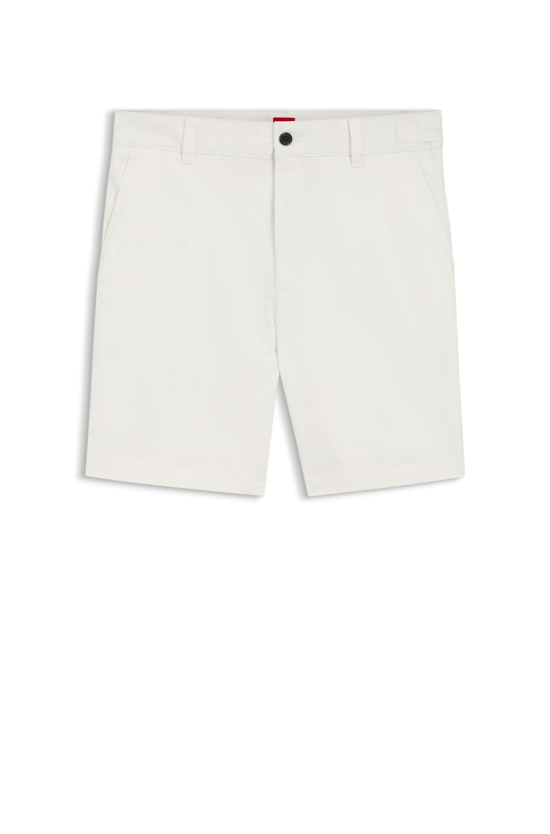 Šortky slim fit z mercerované strečové bavlny - Natural
