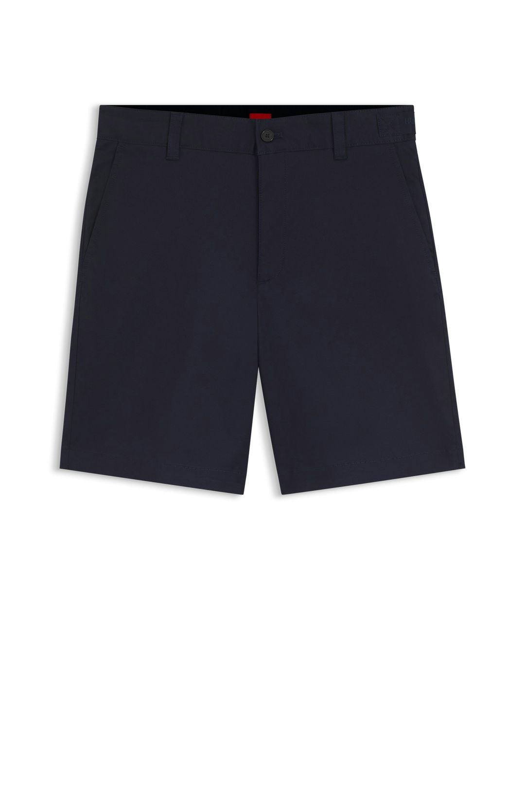 Šortky slim fit z mercerované strečové bavlny - Dark Blue