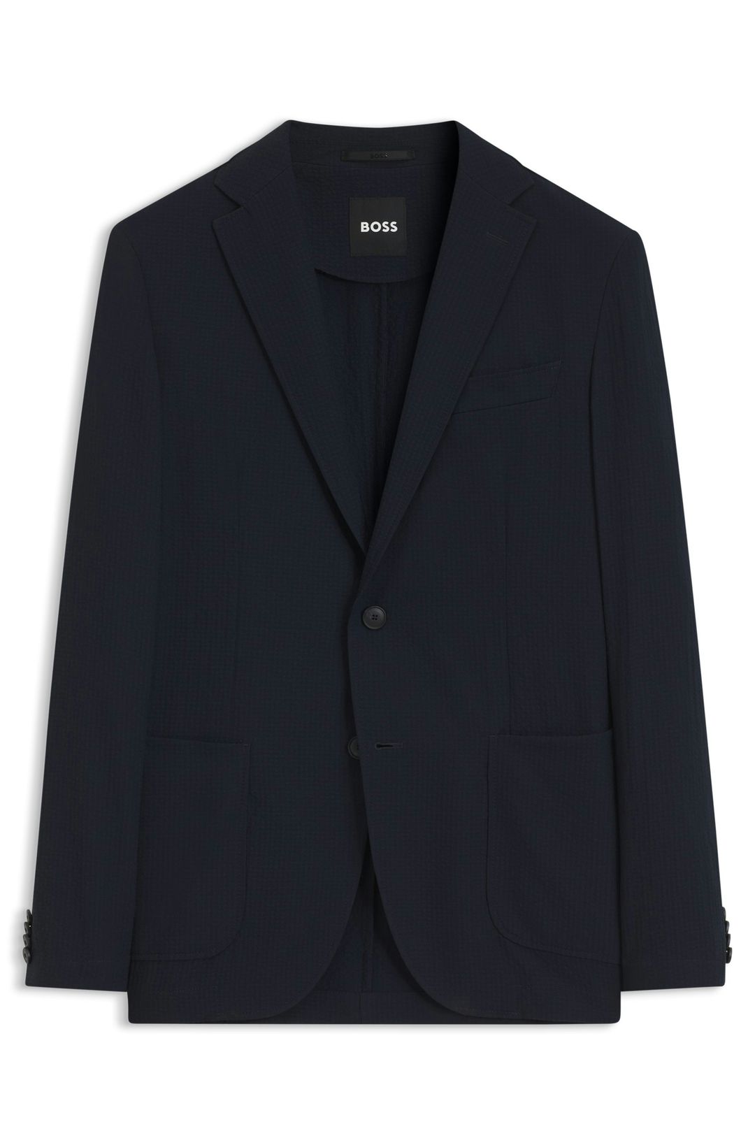 Sako slim fit z nemačkavého seersuckeru