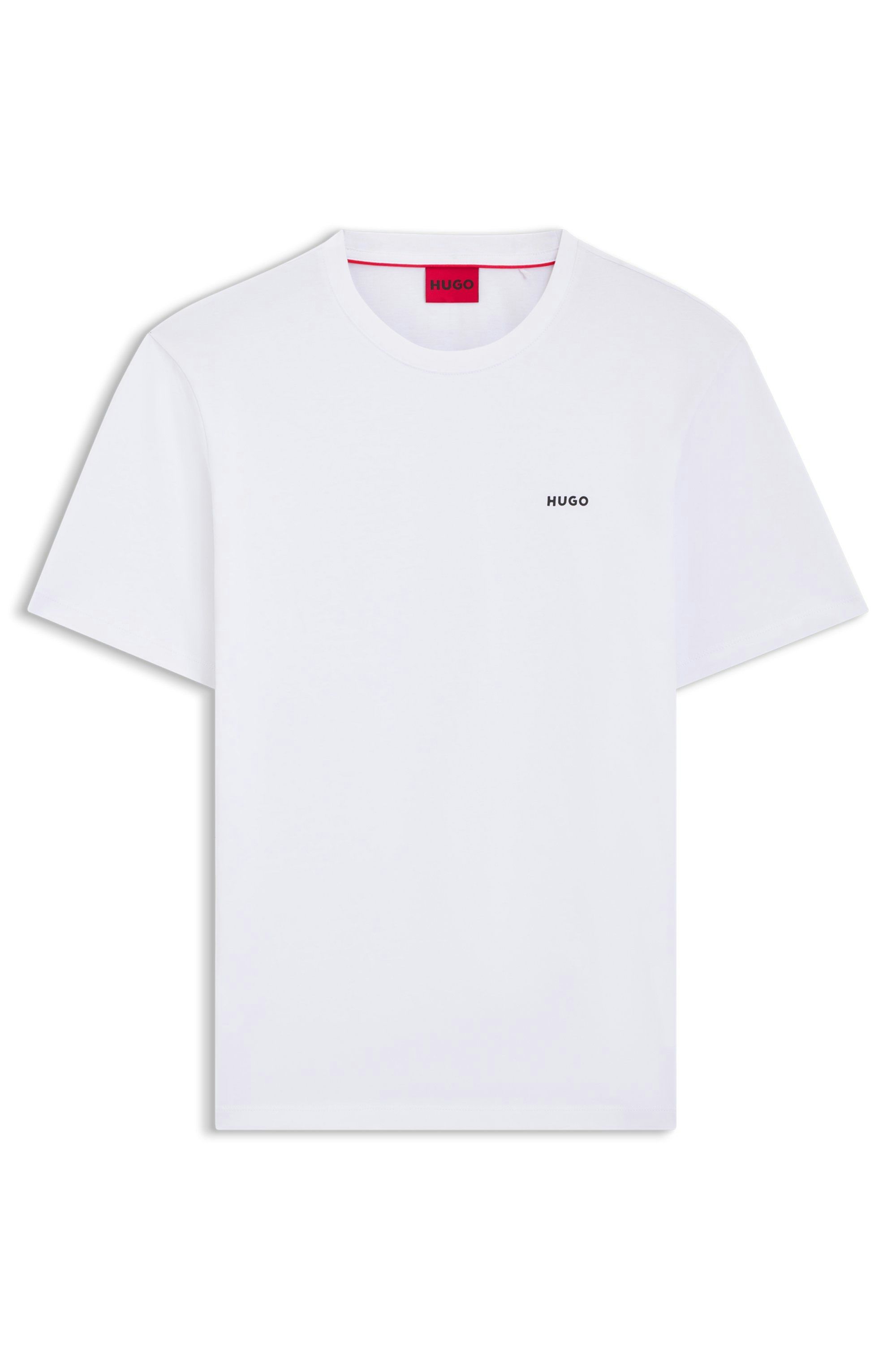 Bavlněné tričko s potiskem loga - White