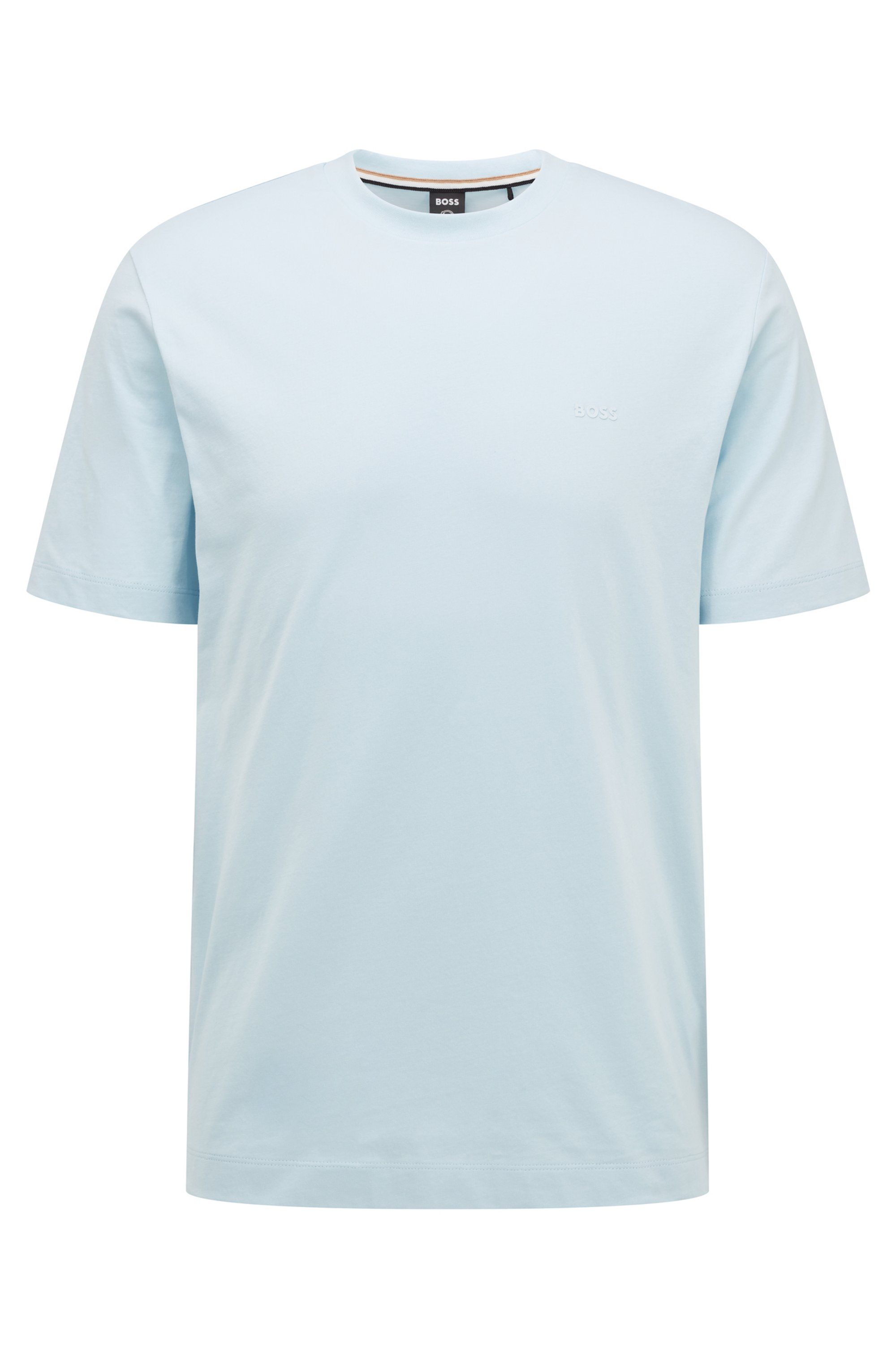 Bavlněné tričko s logem - Light/Pastel Blue