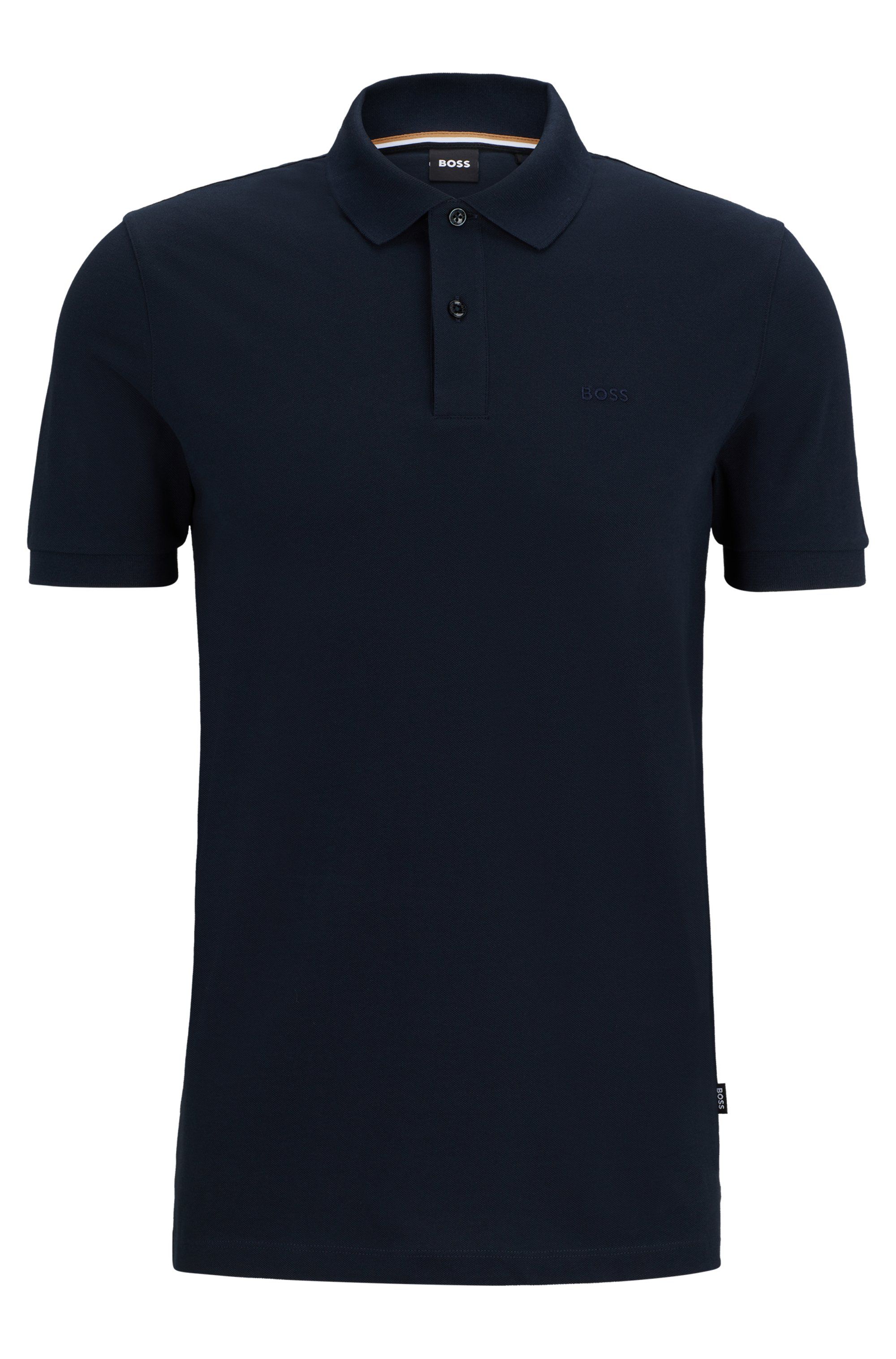 Polokošile Pallas z bavlněného piké s logovými detaily - Dark Blue