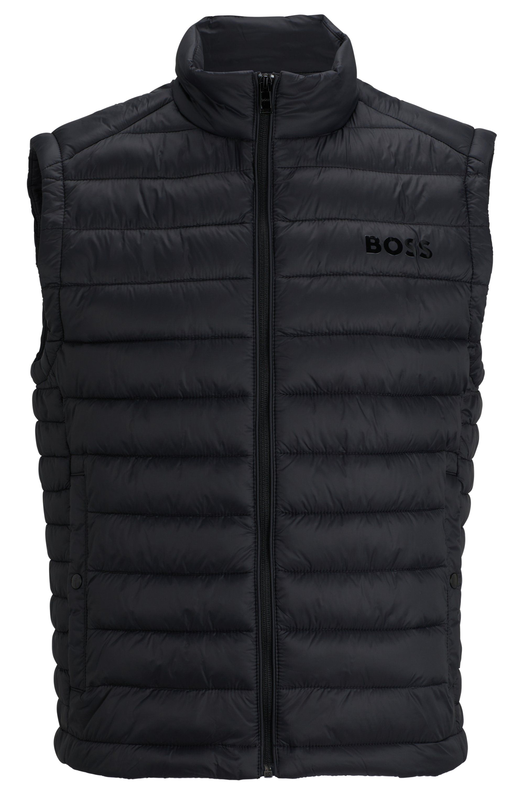 Zbaliteľná vesta BOSS s logom - Black