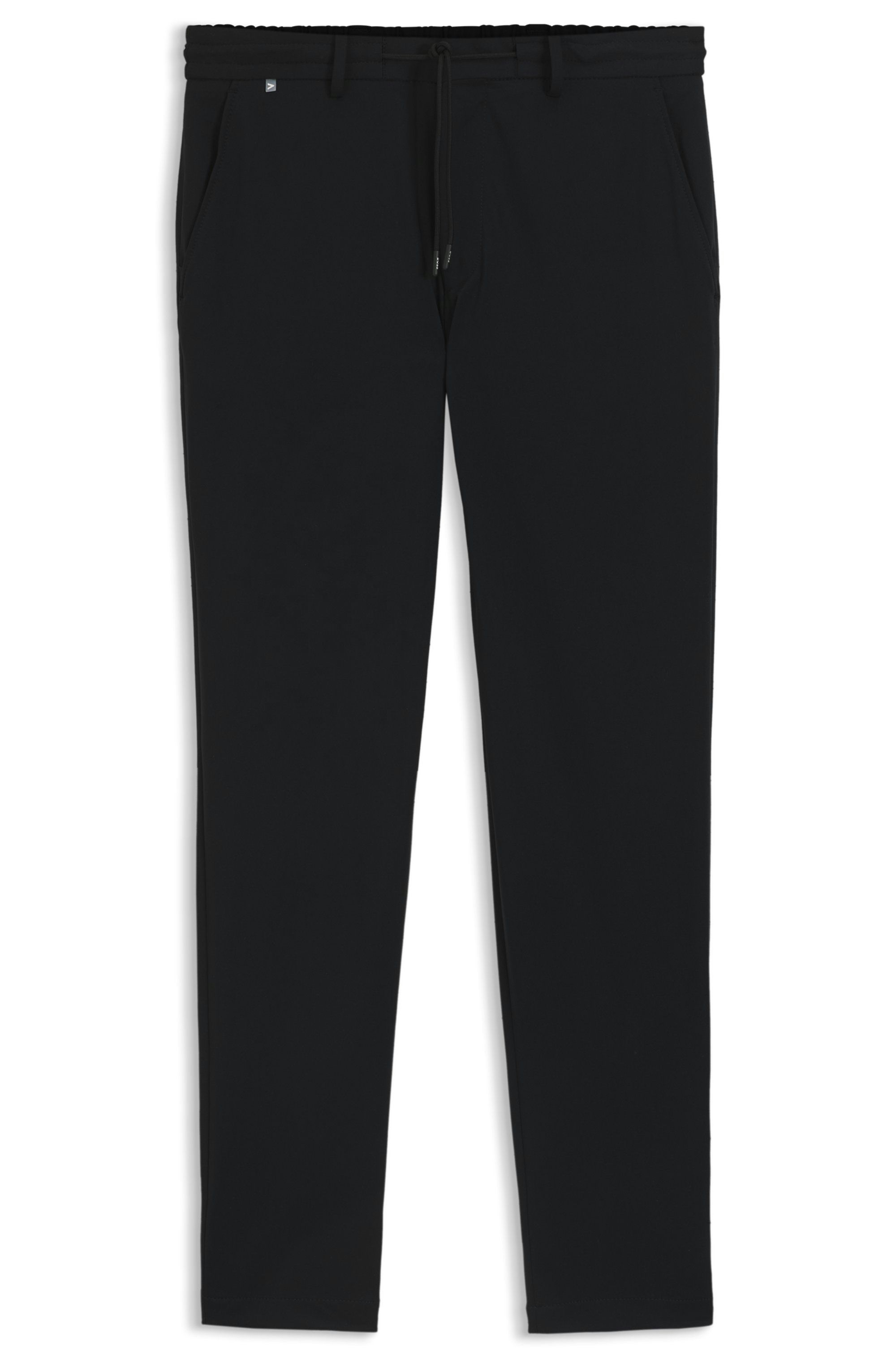 Kalhoty Dressletic slim fit z pratelného strečového žerzeje - Black
