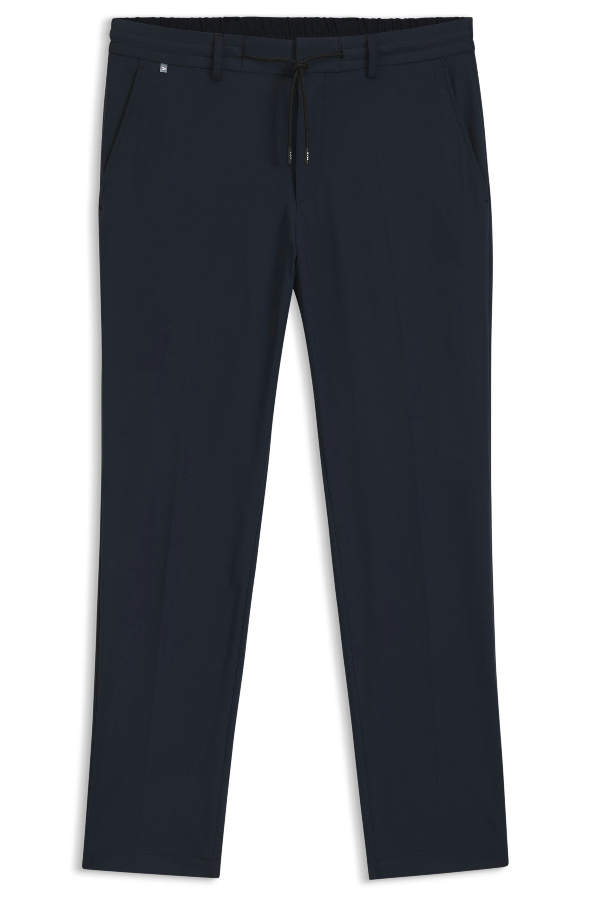Kalhoty Dressletic slim fit z pratelného strečového žerzeje - Dark Blue