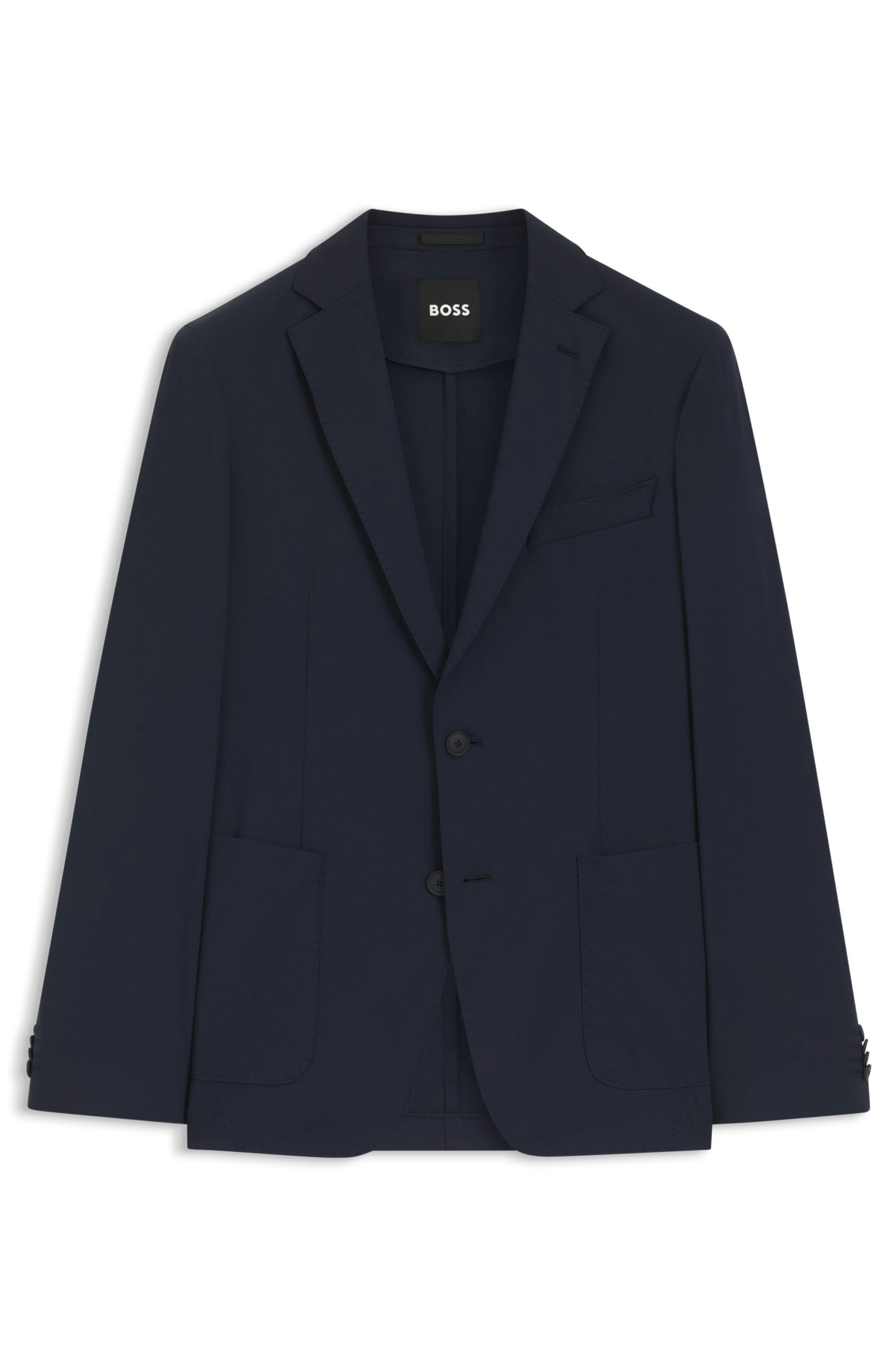 Sako slim fit z funkčního strečového žerzeje - Dark Blue