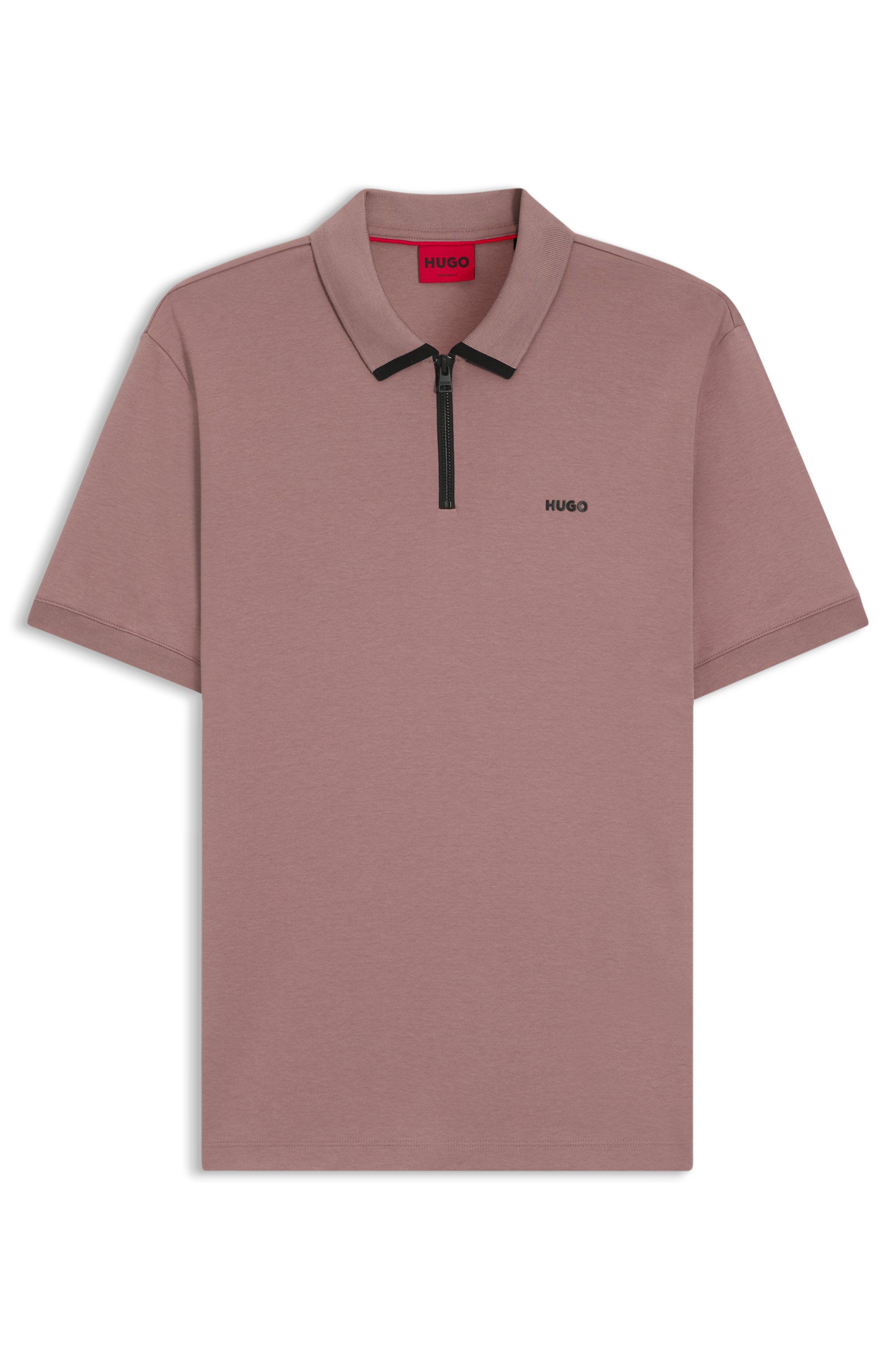 Polotričko z bavlněného piké s kontrastním logem - Light/Pastel Brown