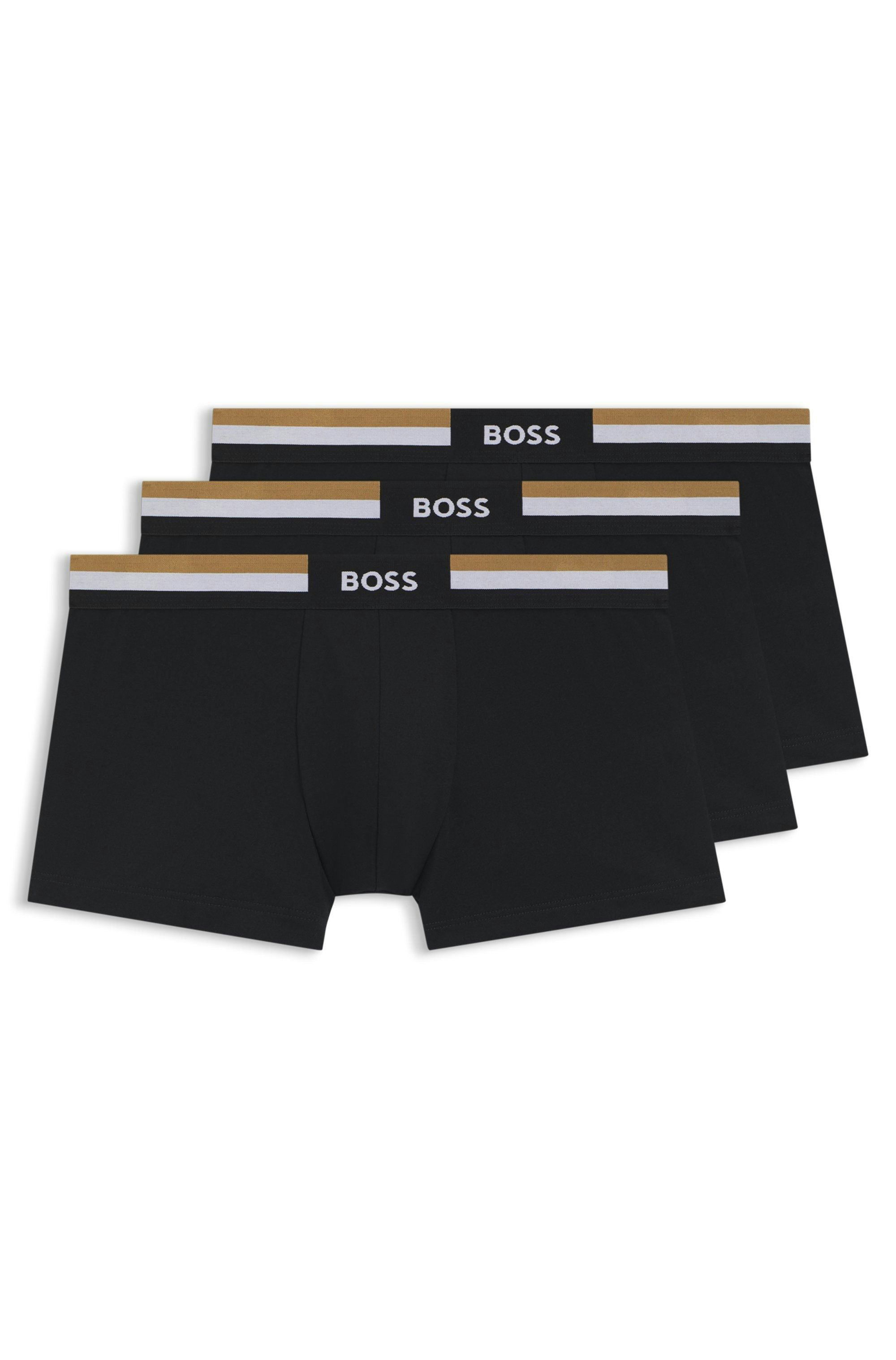 Balení tří boxerek ze směsové bavlny - Black