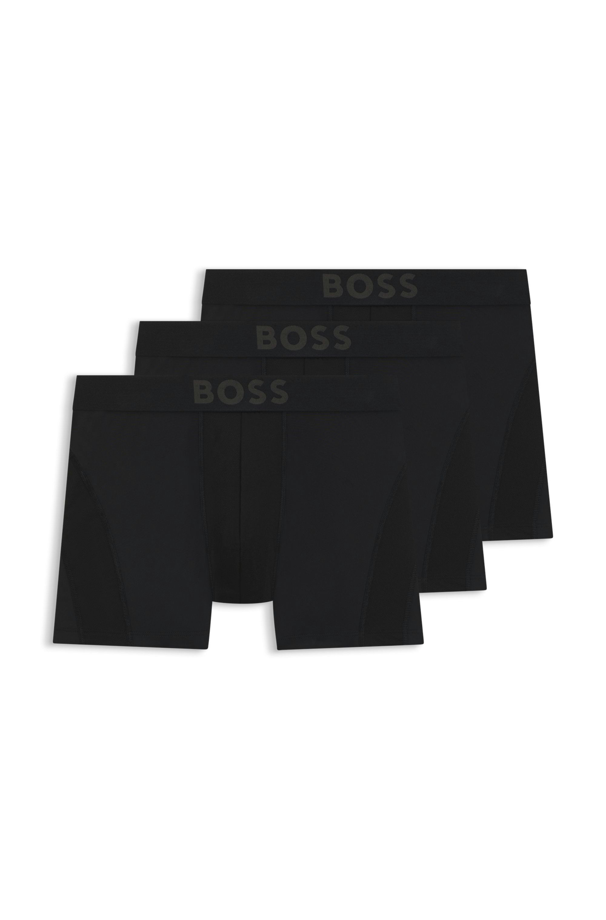Rychleschnoucí boxerky se síťovanými vložkami - Black