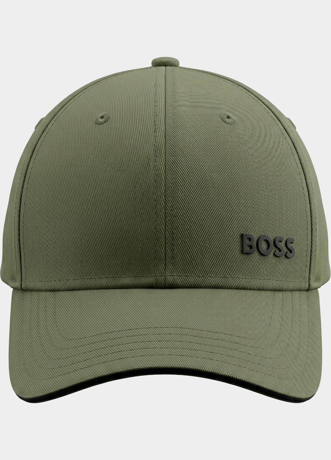 Čepice z bavlněného kepru s tištěným logem - Dark Beige