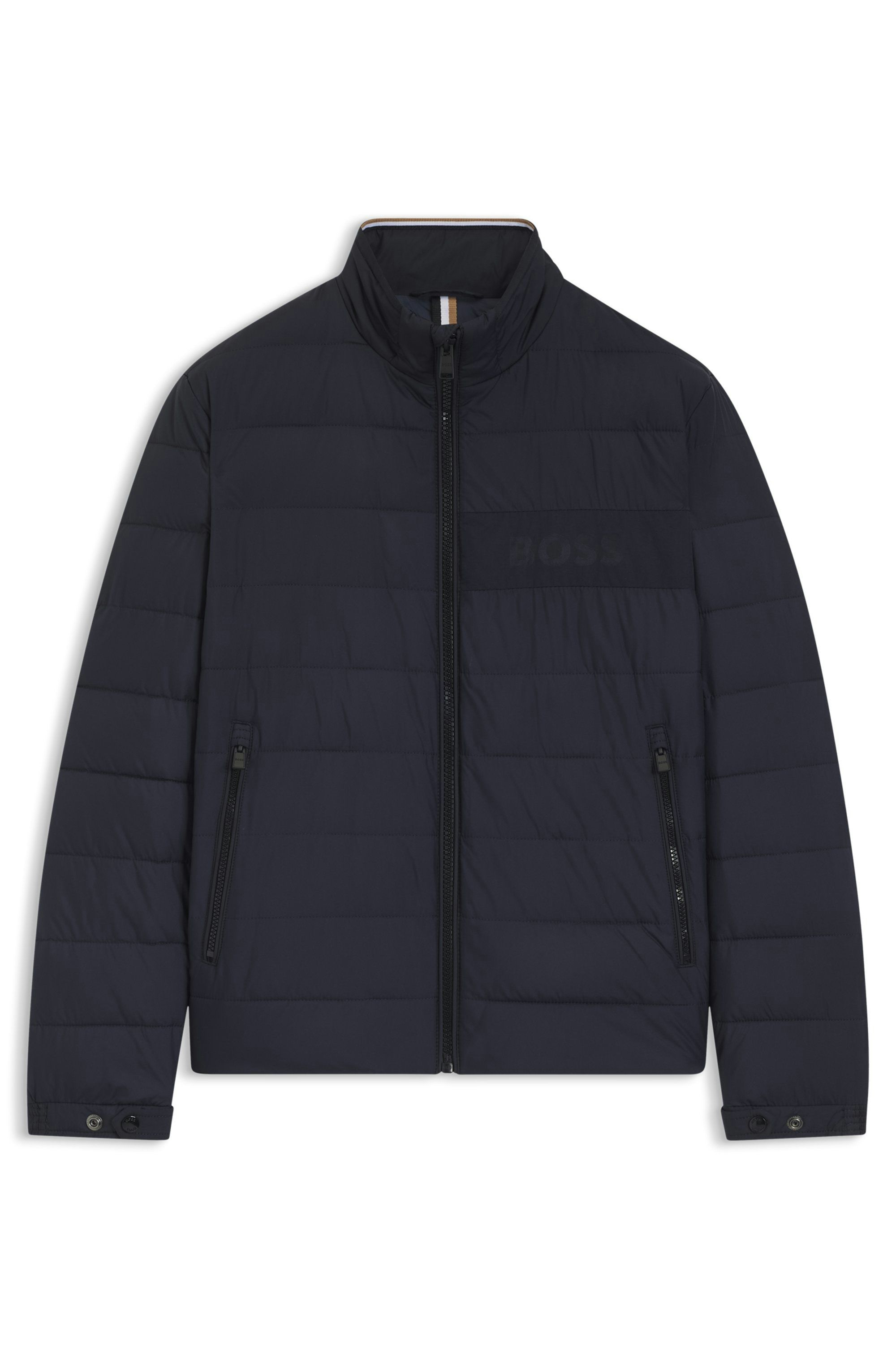 Voděodolná bunda s detailem loga - Dark Blue