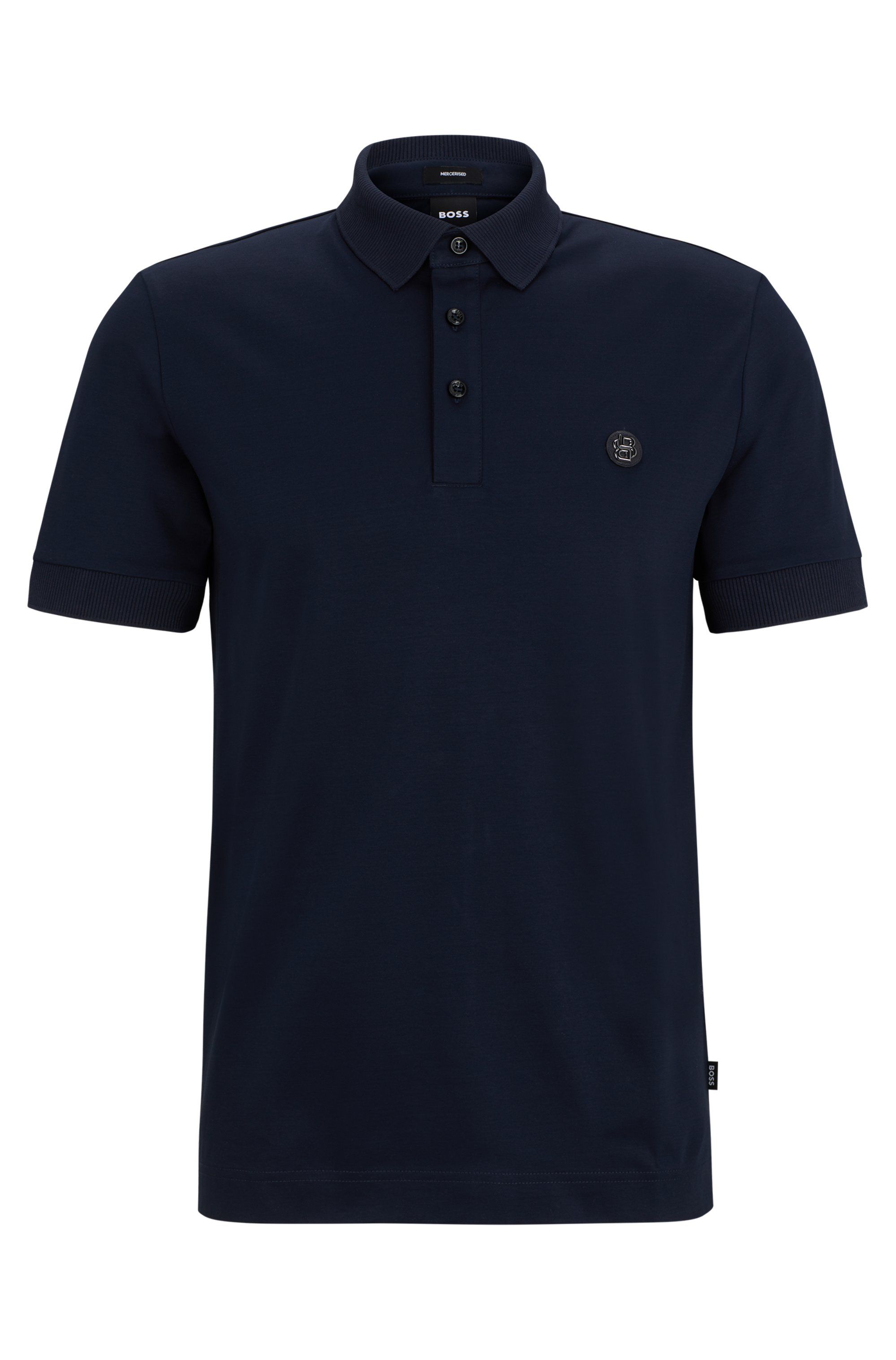 Pánské polotričko BOSS v klasickém střihu - Dark Blue