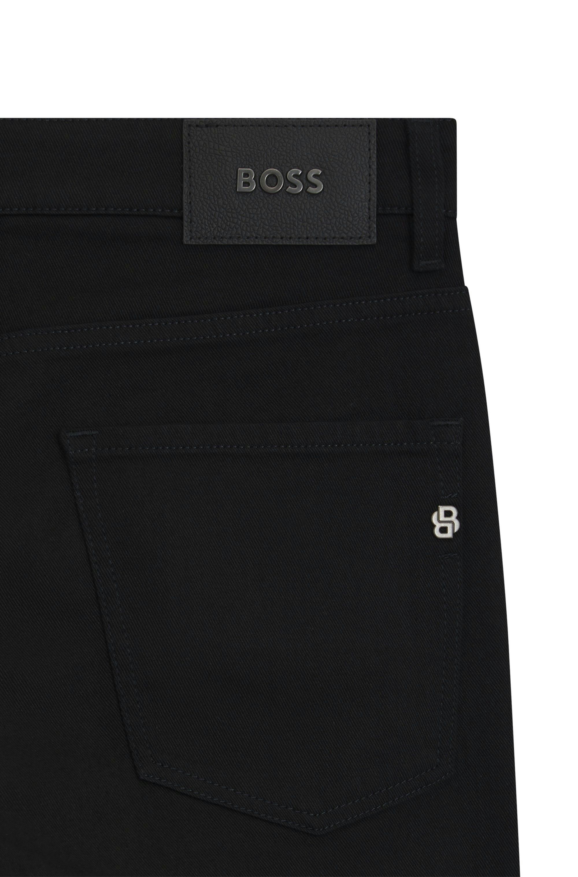 Džíny Delaware slim fit z černého denimu - Black