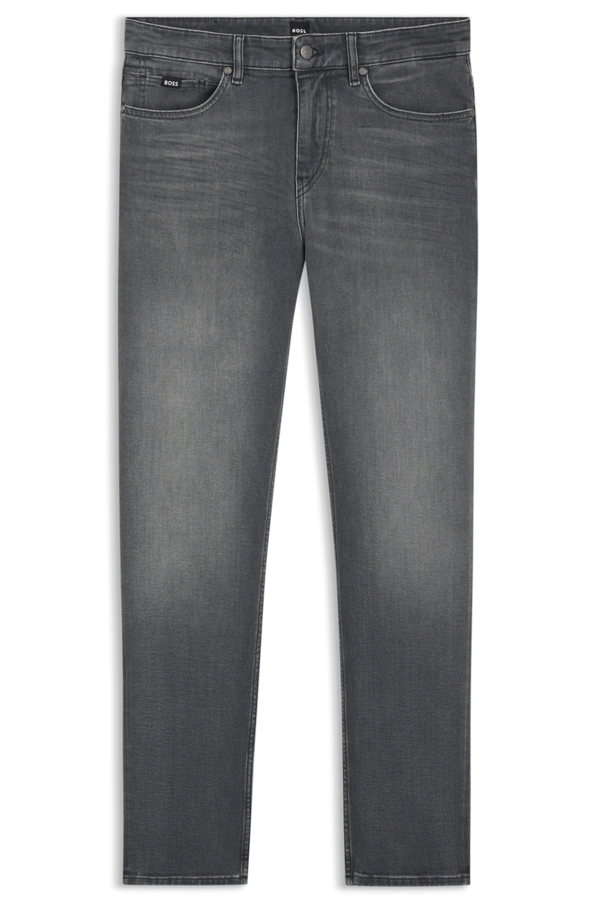 Džíny Delaware slim fit z super měkkého šedého denimu - Medium Grey
