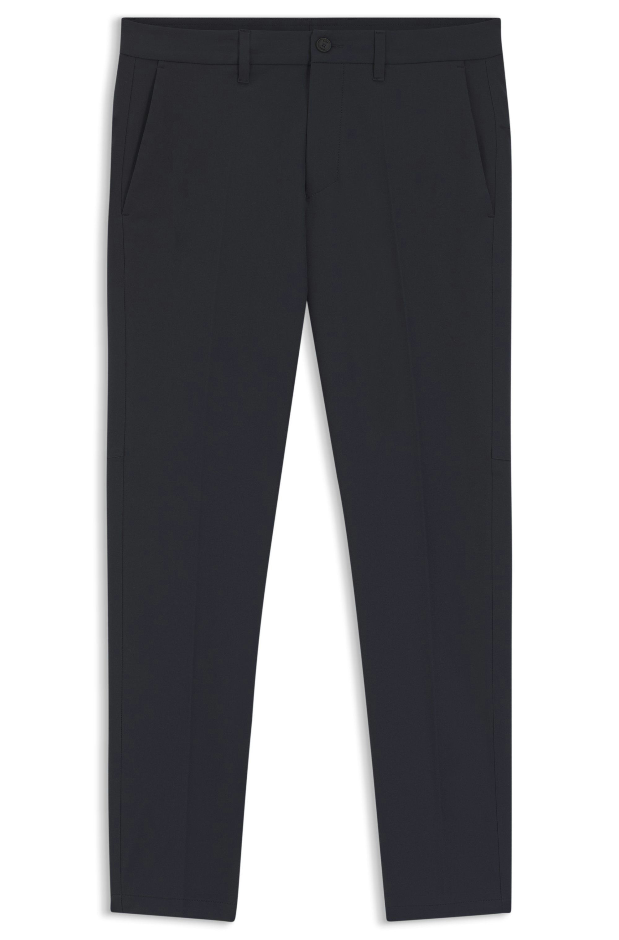 Kalhoty slim fit z voděodolné strečové tkaniny - Dark Blue