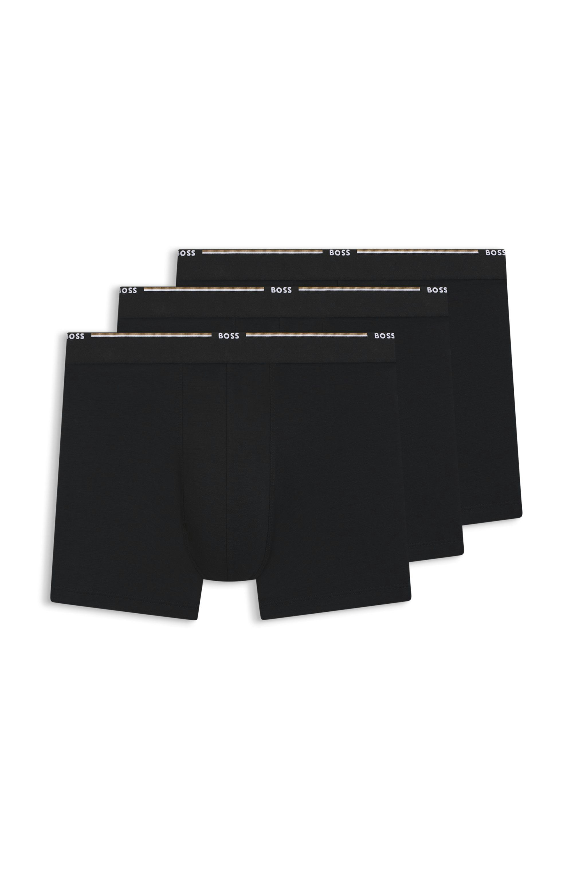 Balení tří boxerek z bambusové směsi - Black