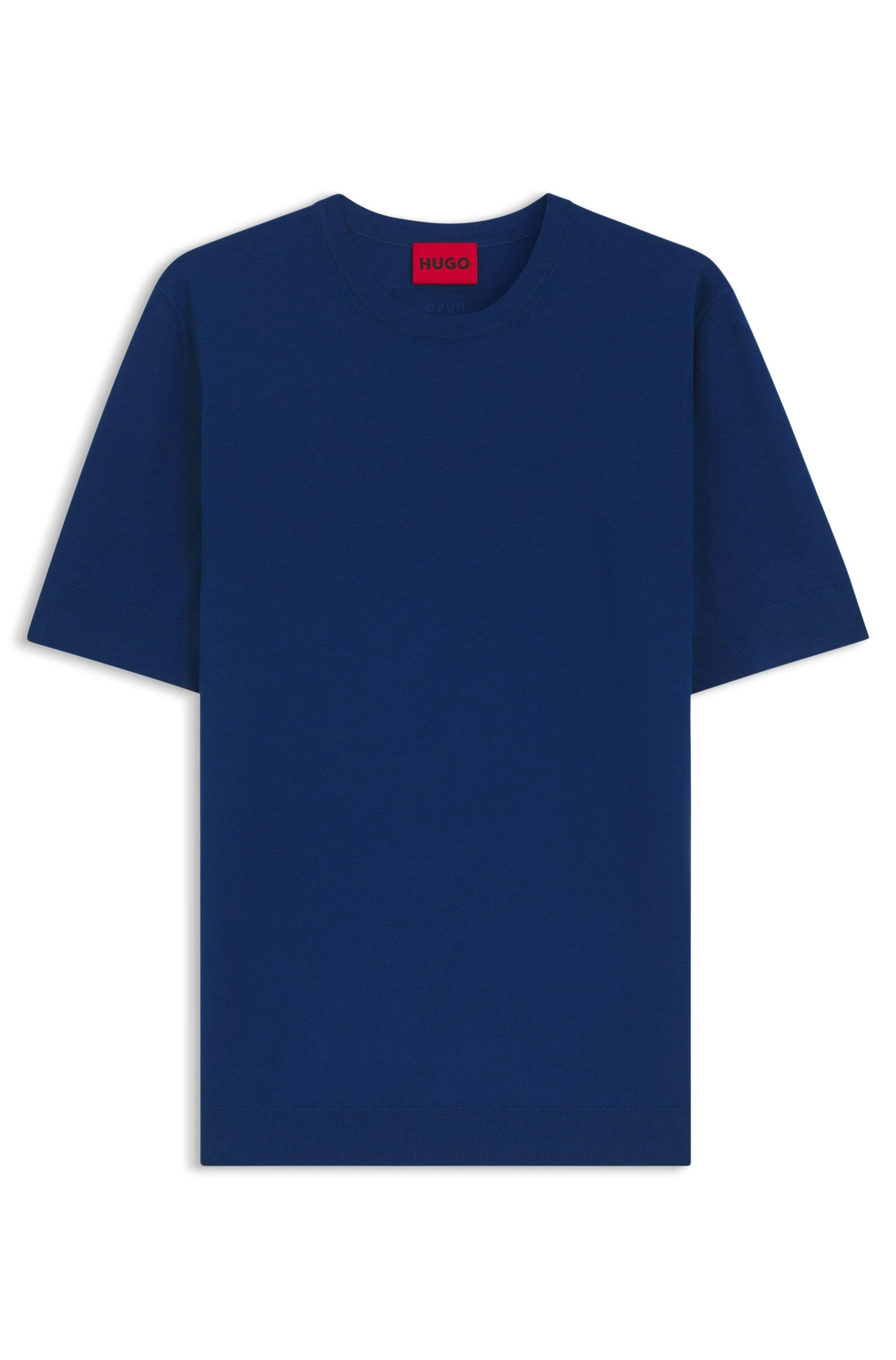 Úzké pletené tričko - Open Blue