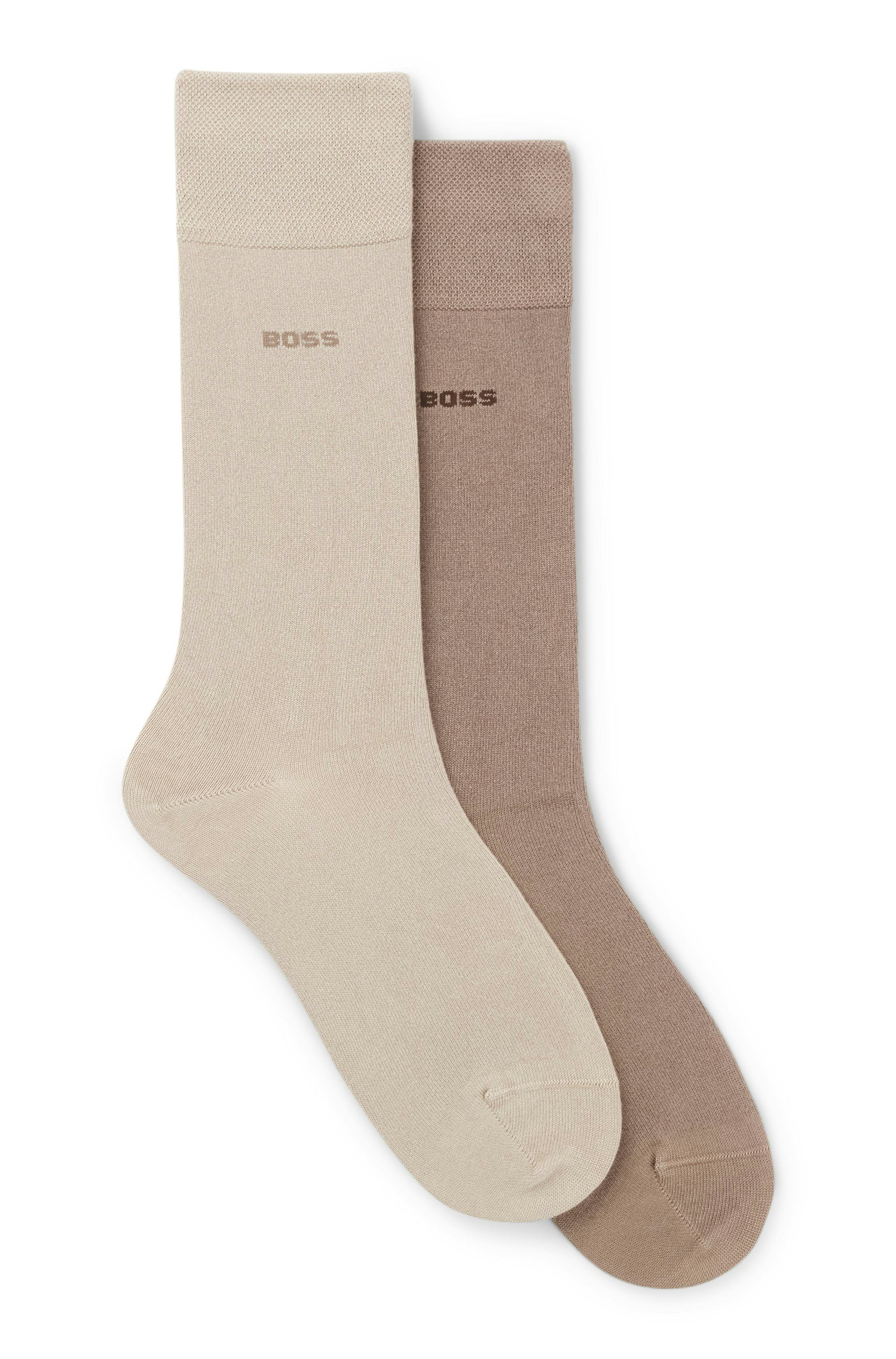 Dvojbalení ponožek z bambusové směsi standardní délky - Open Brown