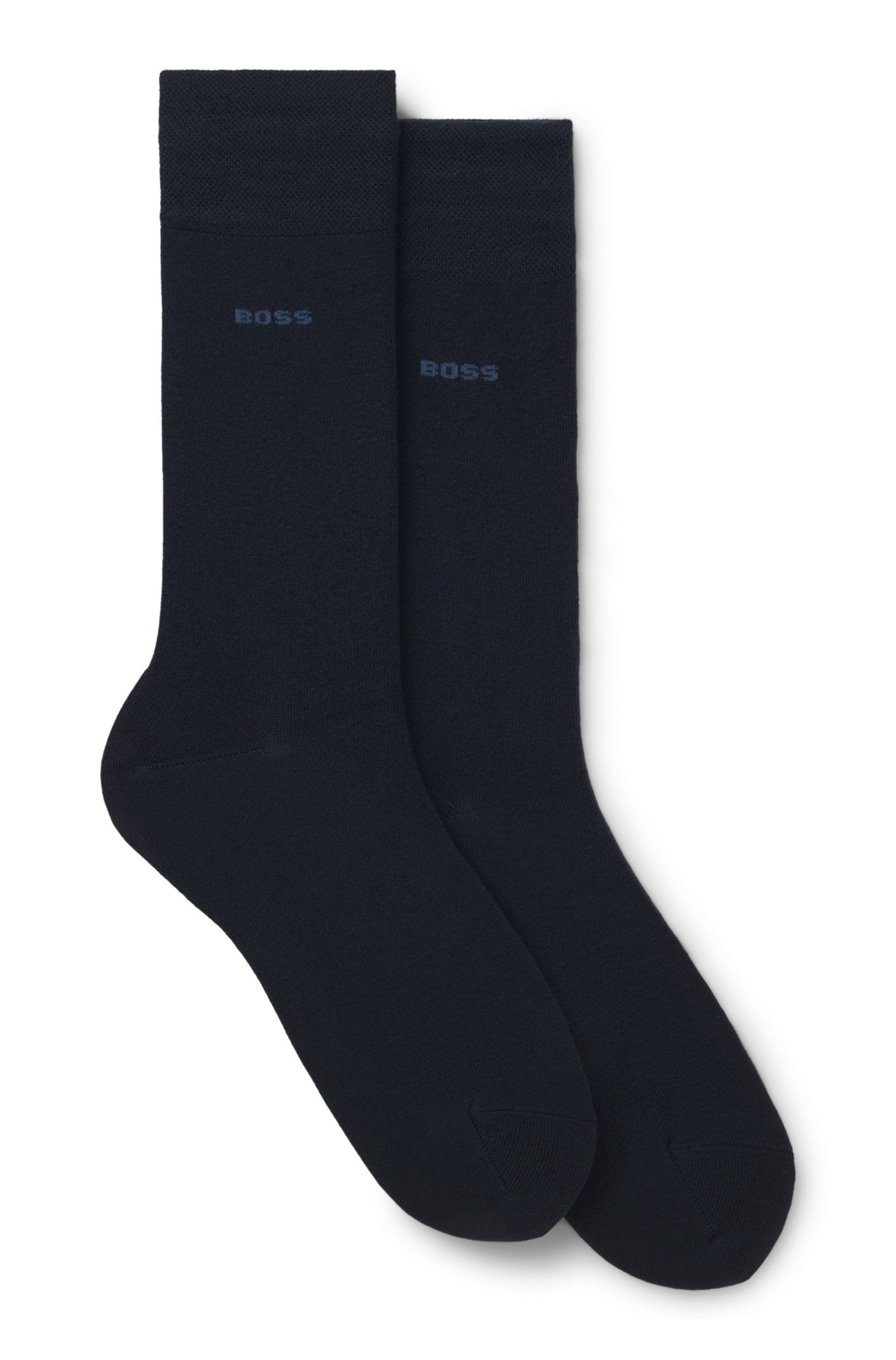 Dvojbalení ponožek z bambusové směsi standardní délky - Dark Blue