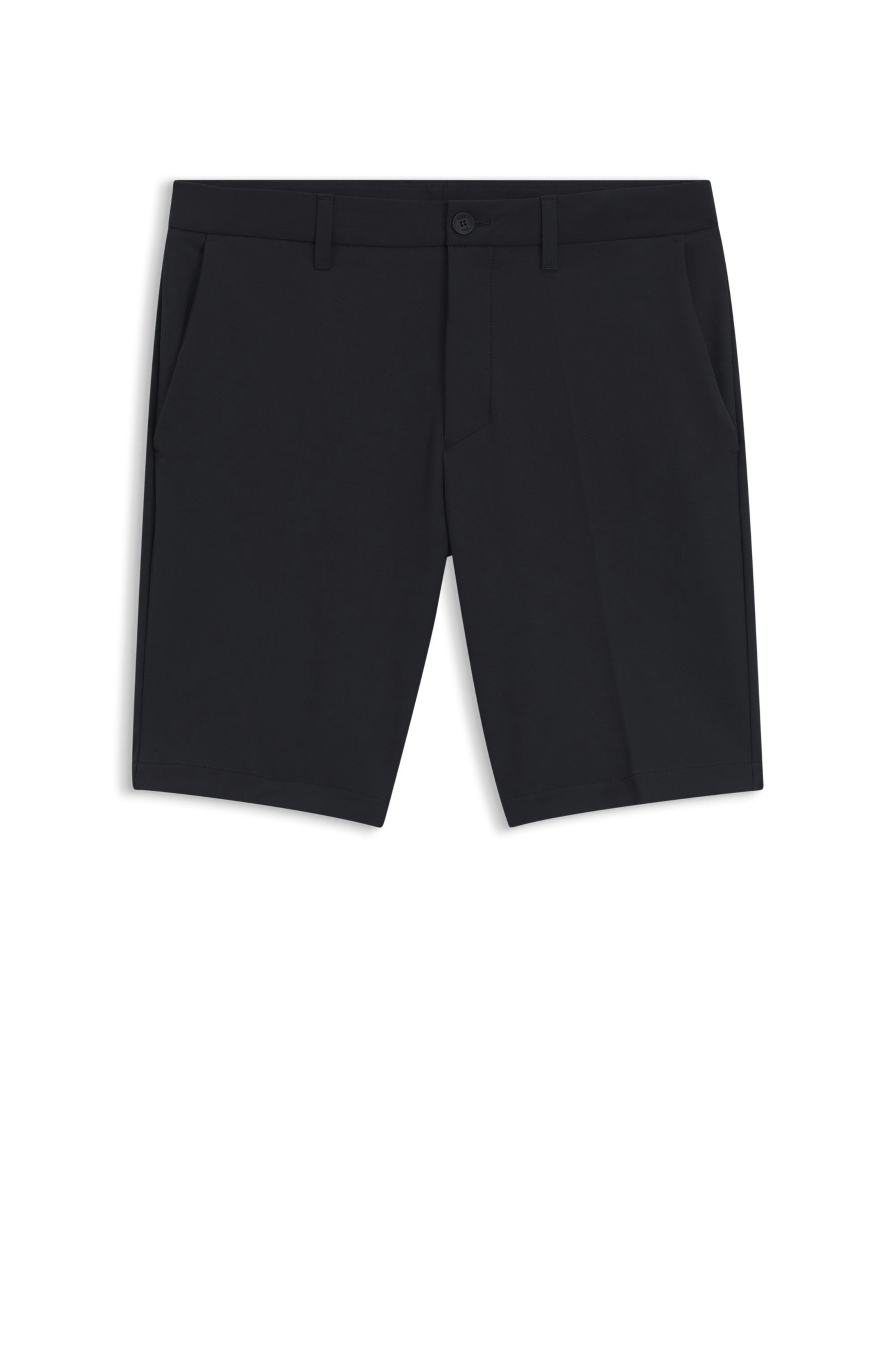 Šortky slim fit z voděodolné strečové tkaniny - Dark Blue