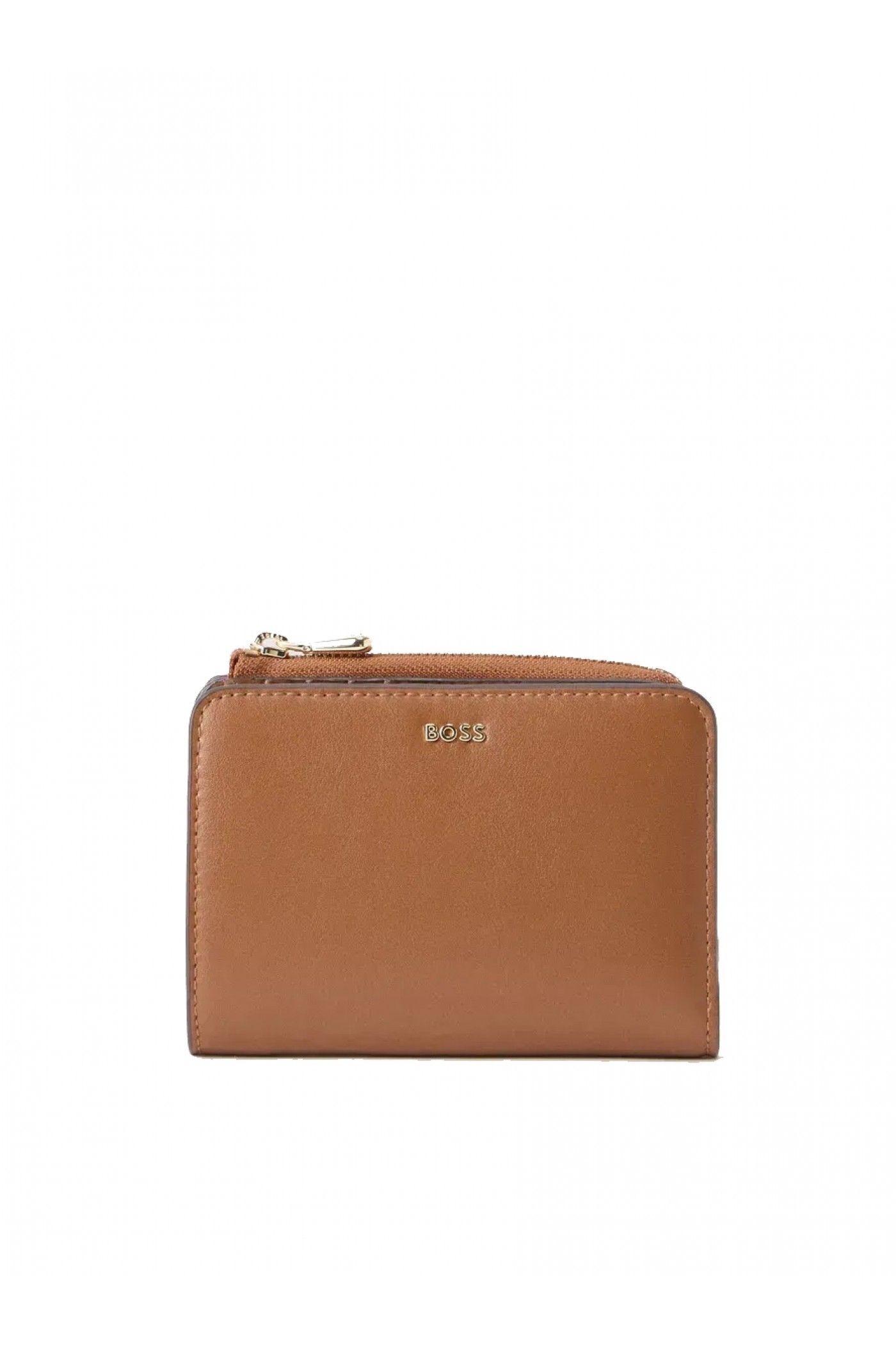 Peněženka na zip s logem - Medium Brown