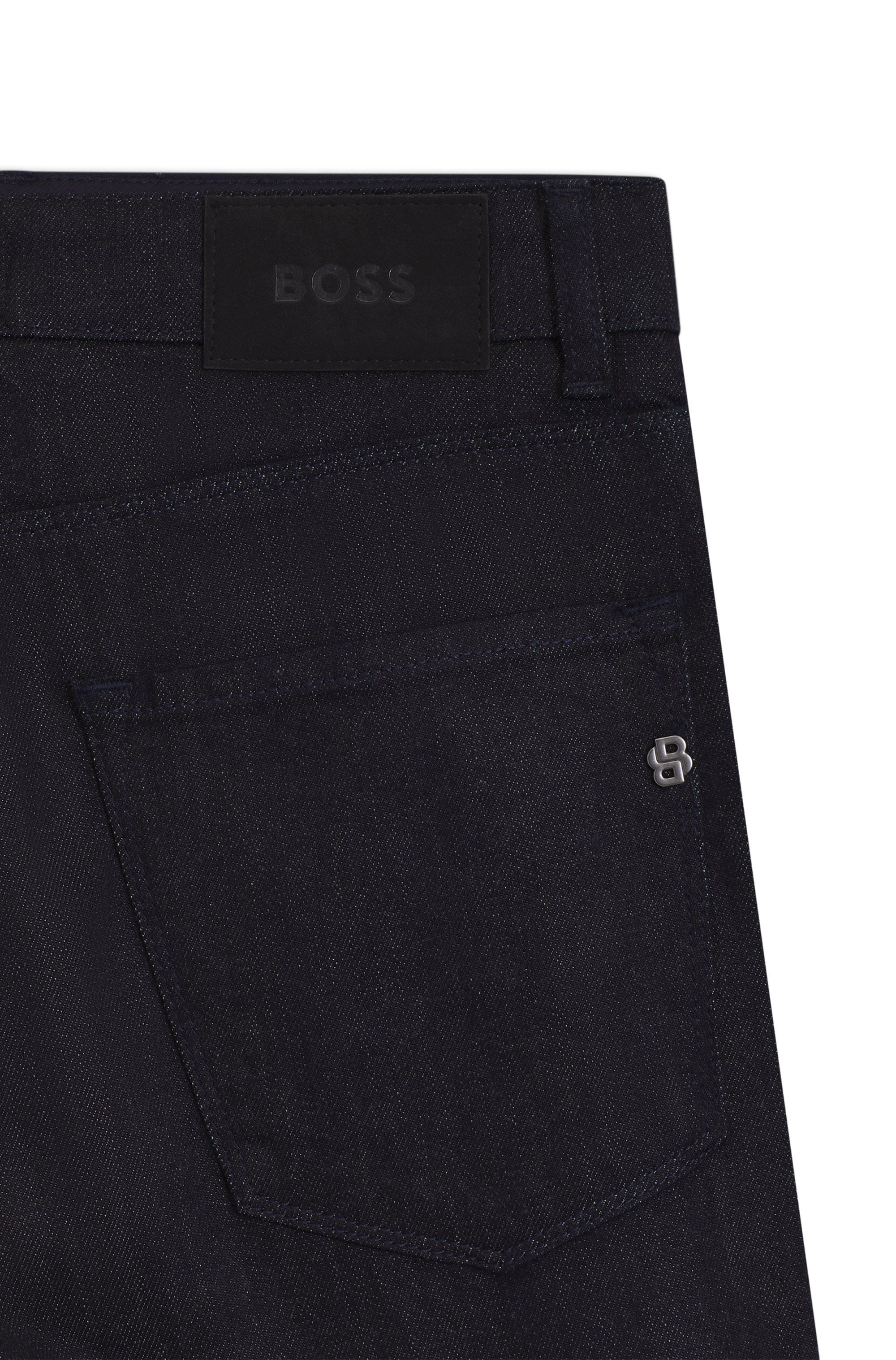 Džíny Maine regular fit z tmavě modrého italského denimu - Dark Blue