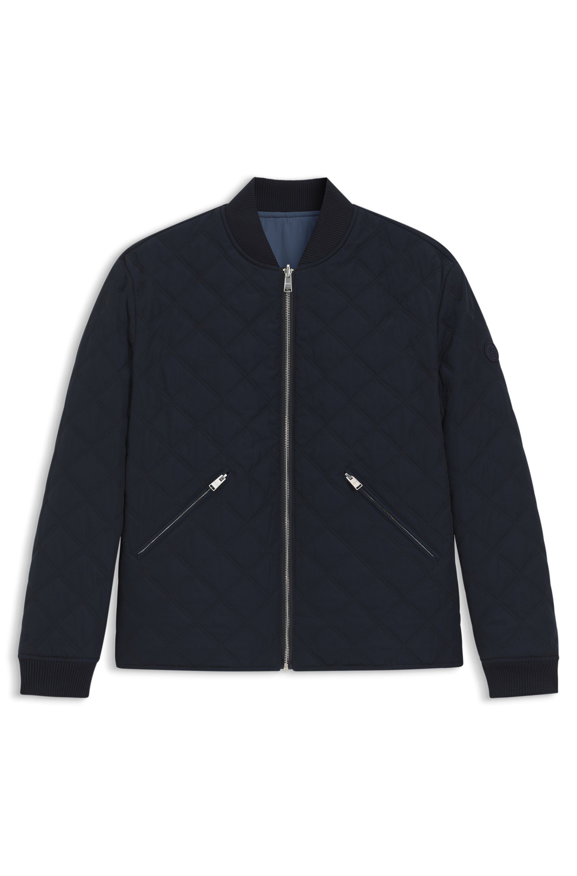 Oboustranná nepromokavá bunda s prošíváním - Dark Blue