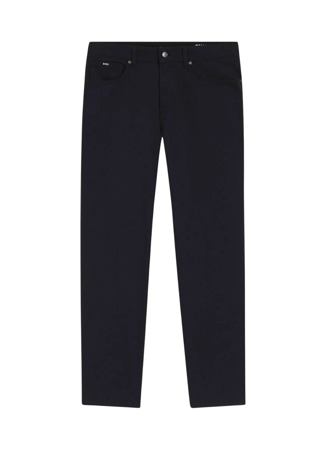 Kalhoty Maine regular střihu ze strečové bavlny dobby - Dark Blue